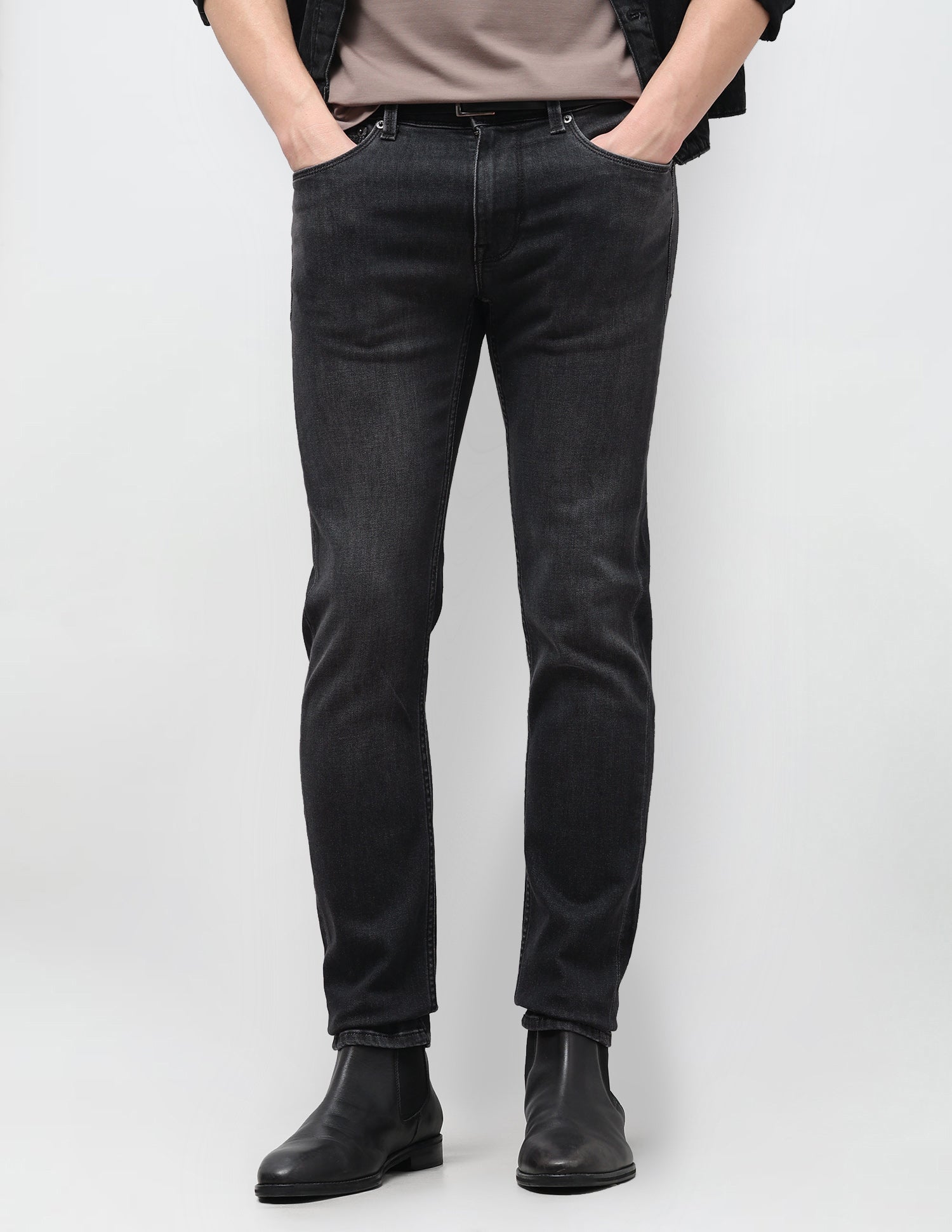 Regallo Skinny Fit Black Jeans Black - U.S. Polo Assn. India | Large