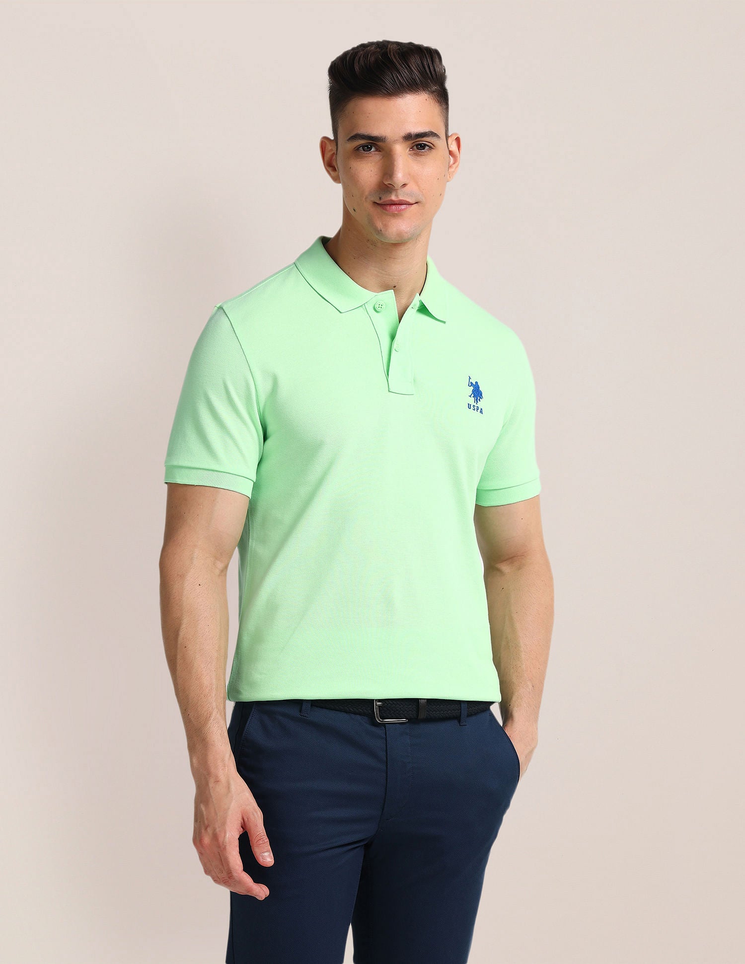 Solid Slim Fit Polo Shirt