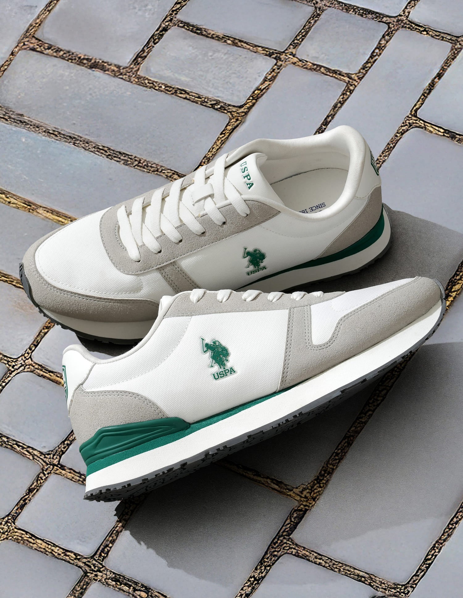 Men Tregon 2.0 Colourblocked Sneakers White - U.S. Polo Assn. India | Large