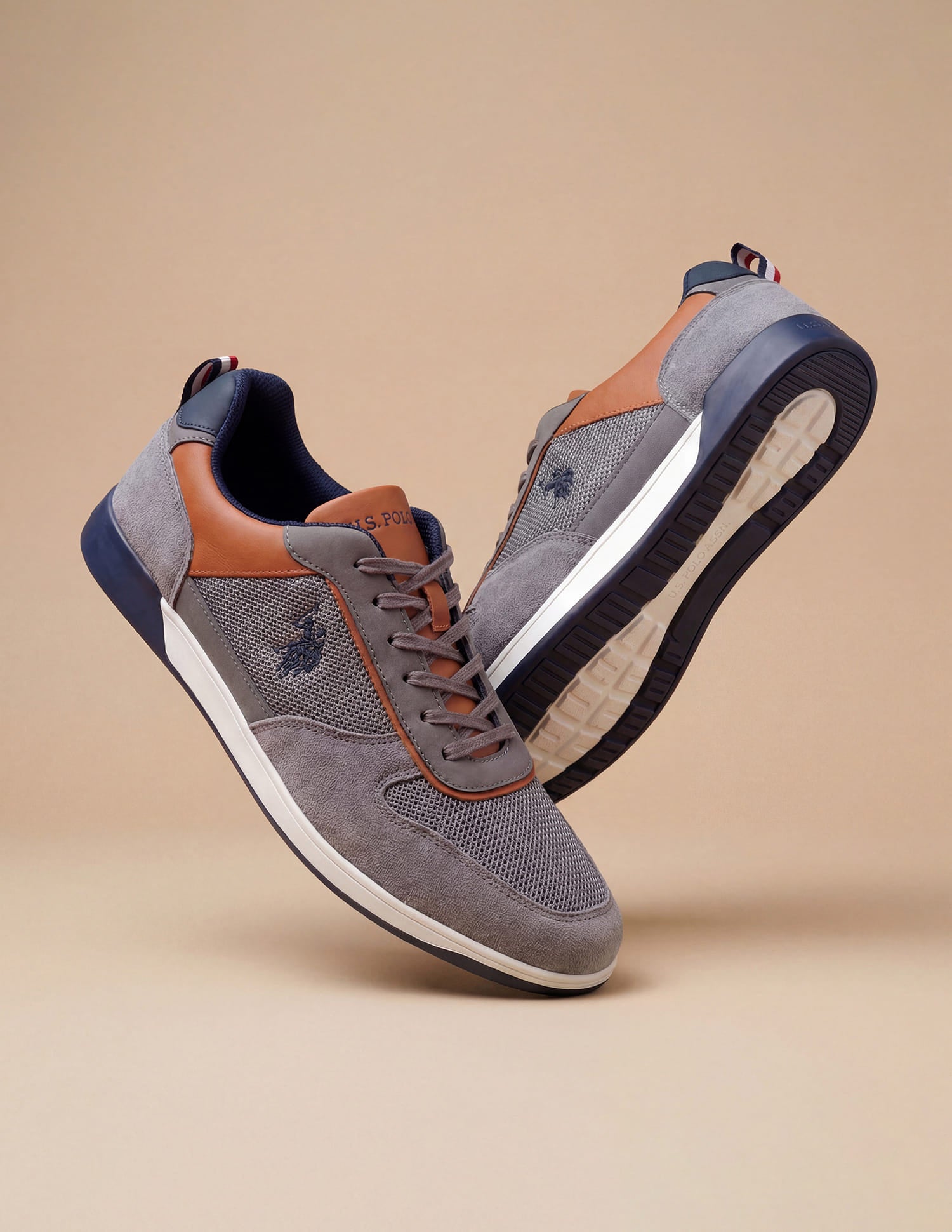 Men Ignacio Smart Casuals Sneakers Grey - U.S. Polo Assn. India | Large