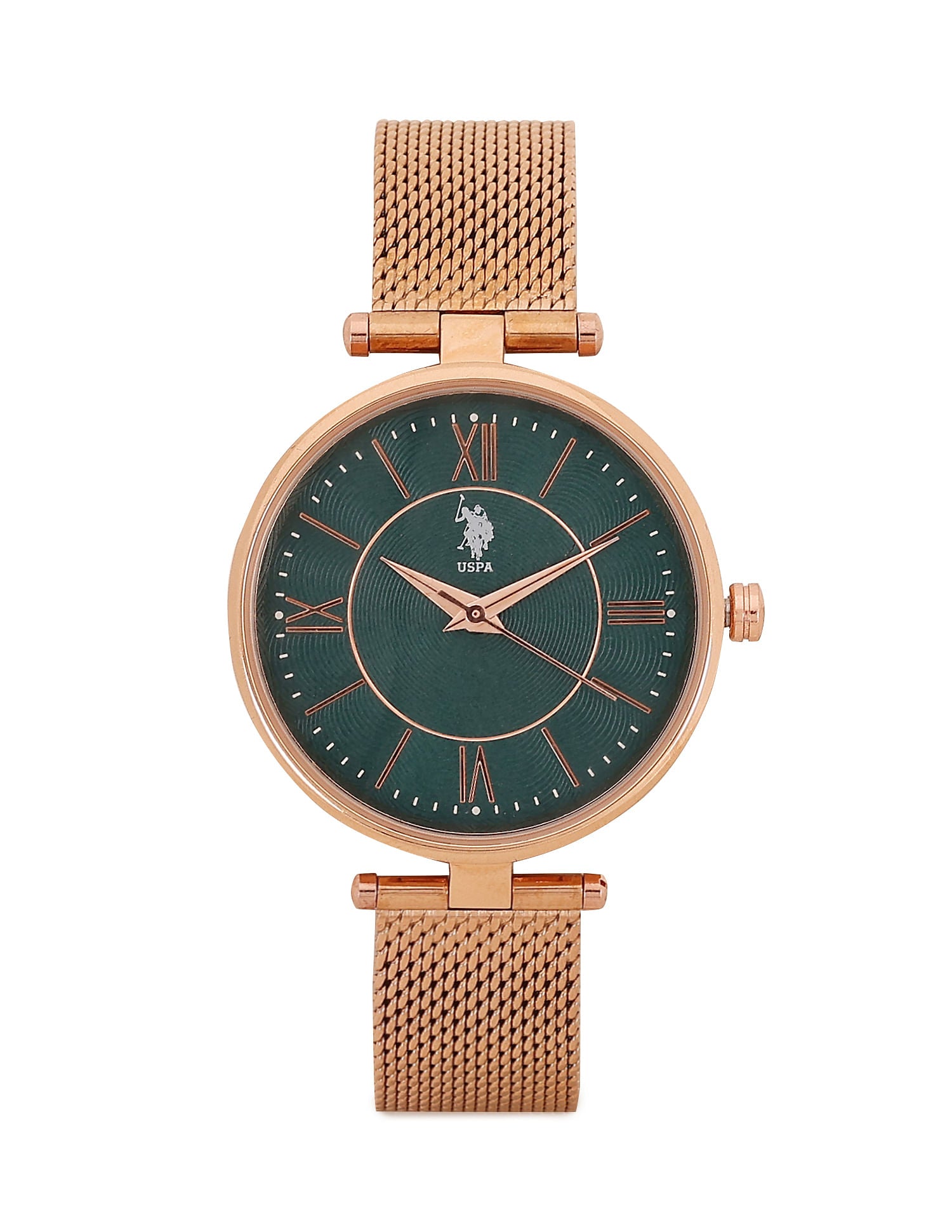 Chain Strap Round Shape Analog Watch