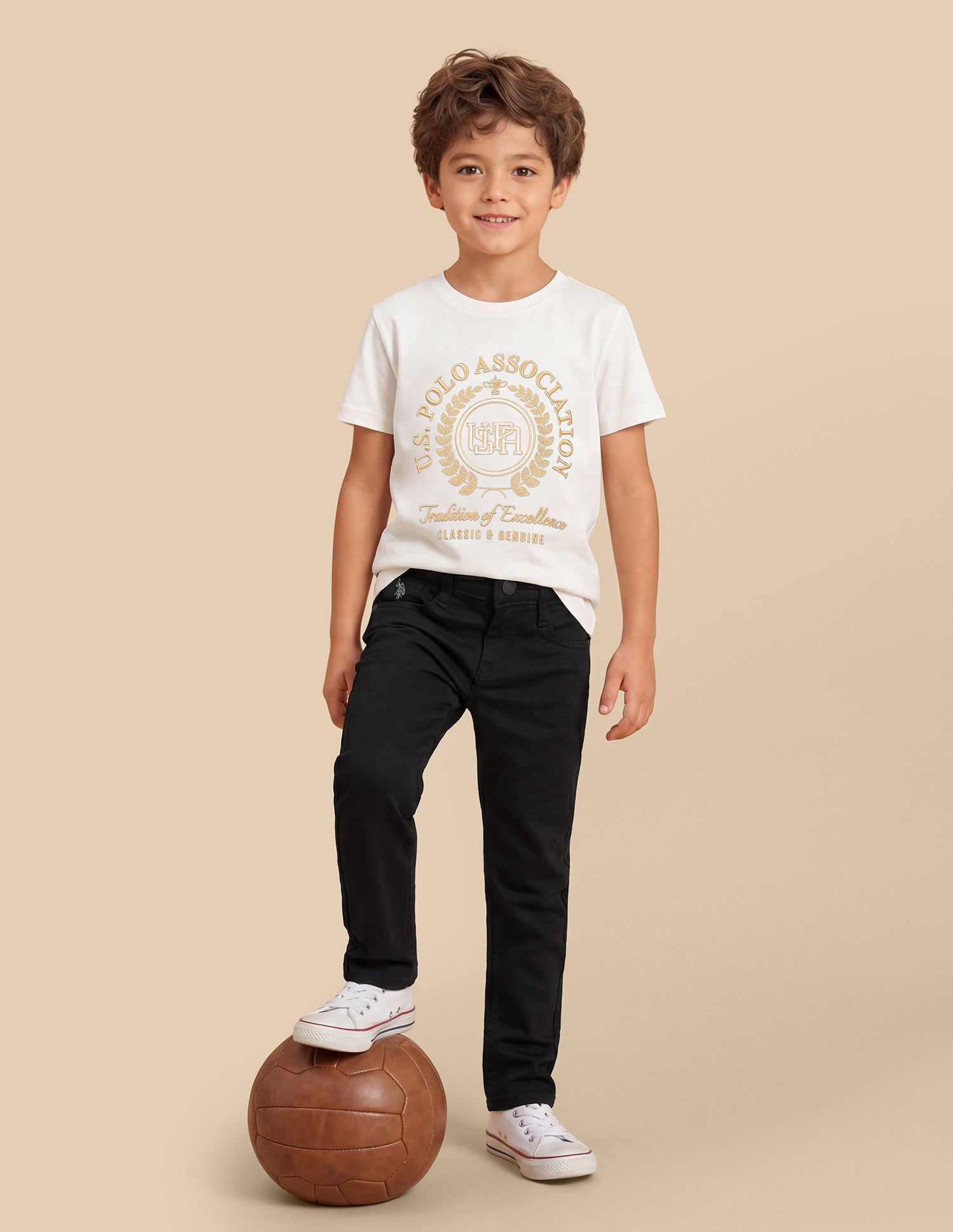 Mid Rise Slim Fit Jeans Black - U.S. Polo Assn. India | Large