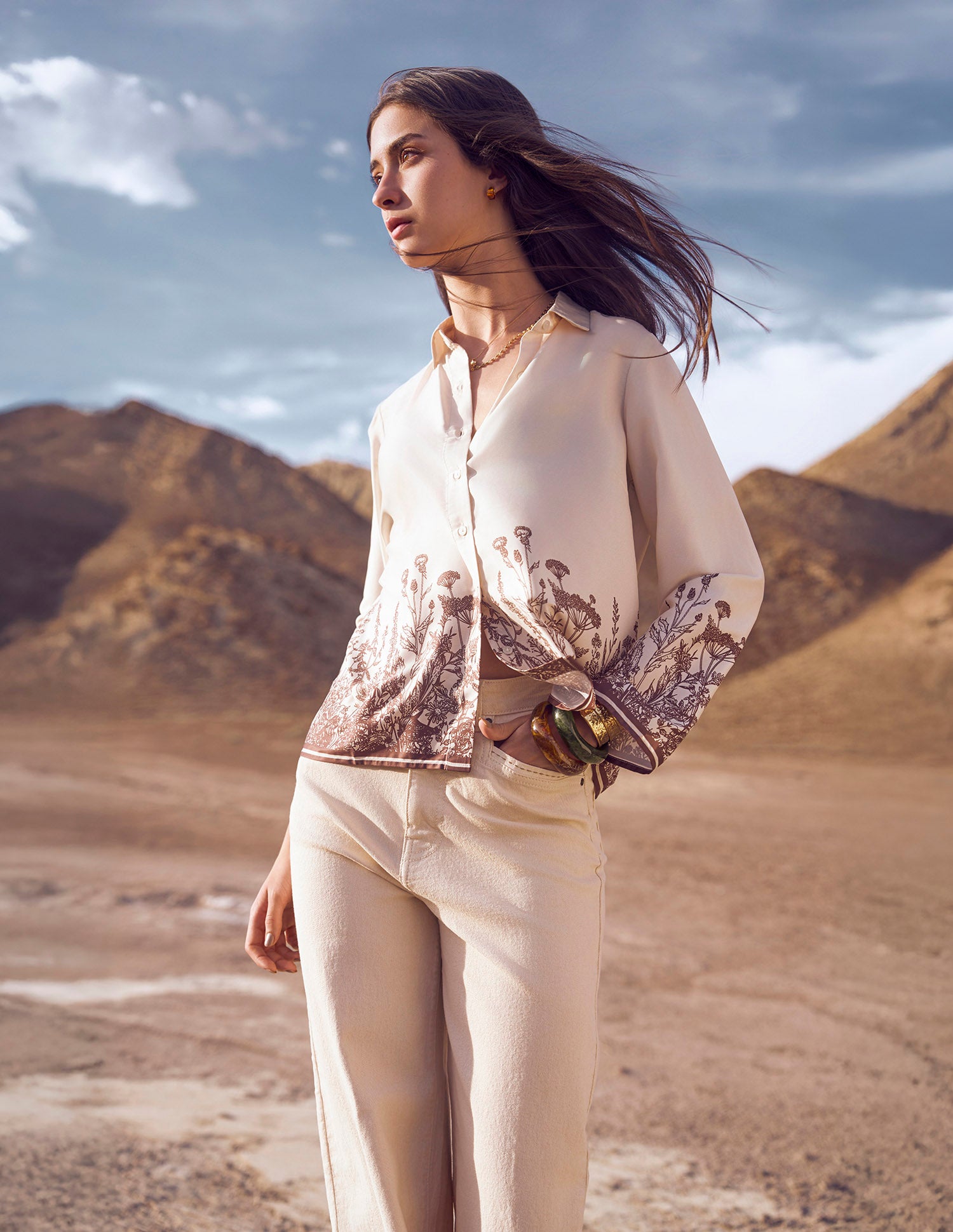 Floral Printed Relaxed Fit Shirt