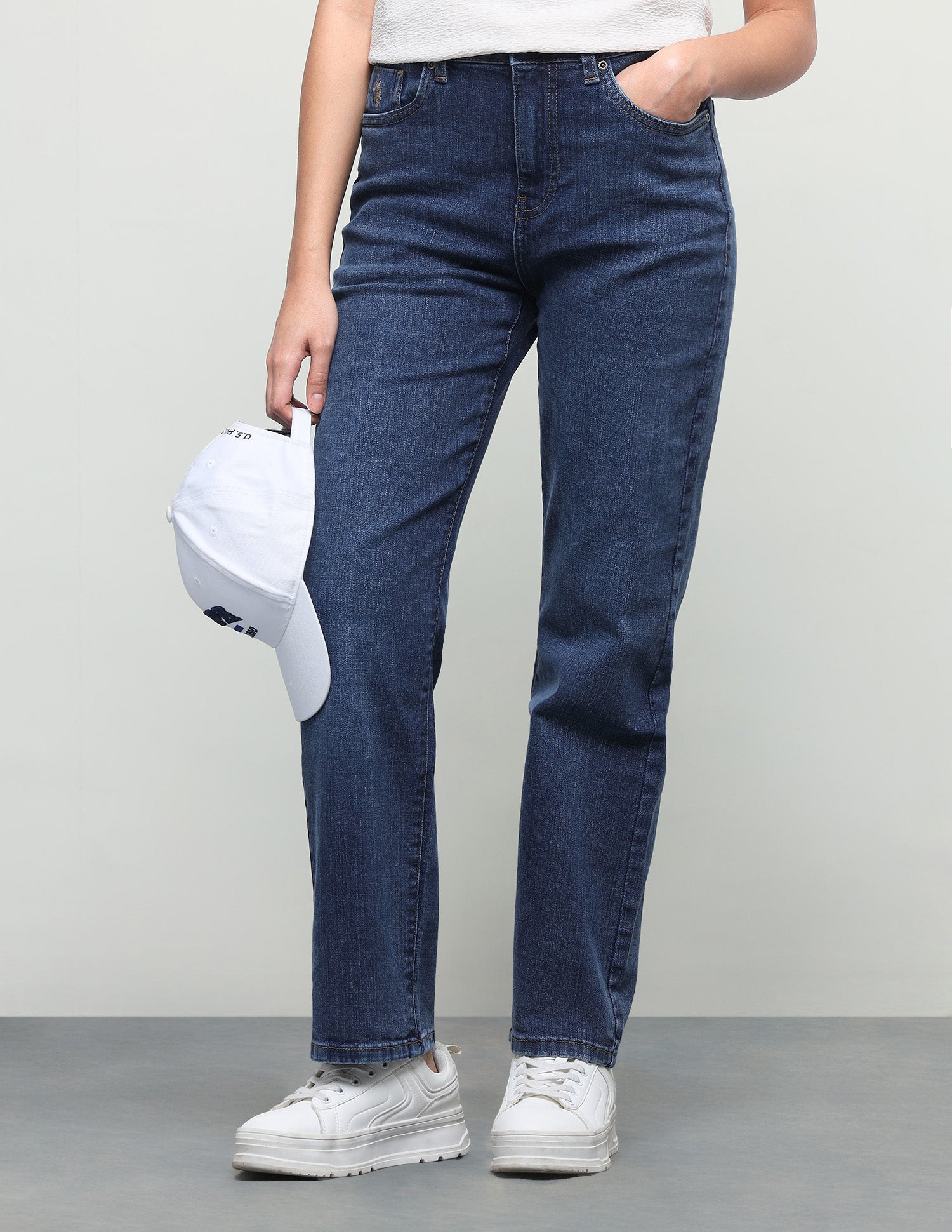 Straight Fit Blue Jeans Blue - U.S. Polo Assn. India | Large