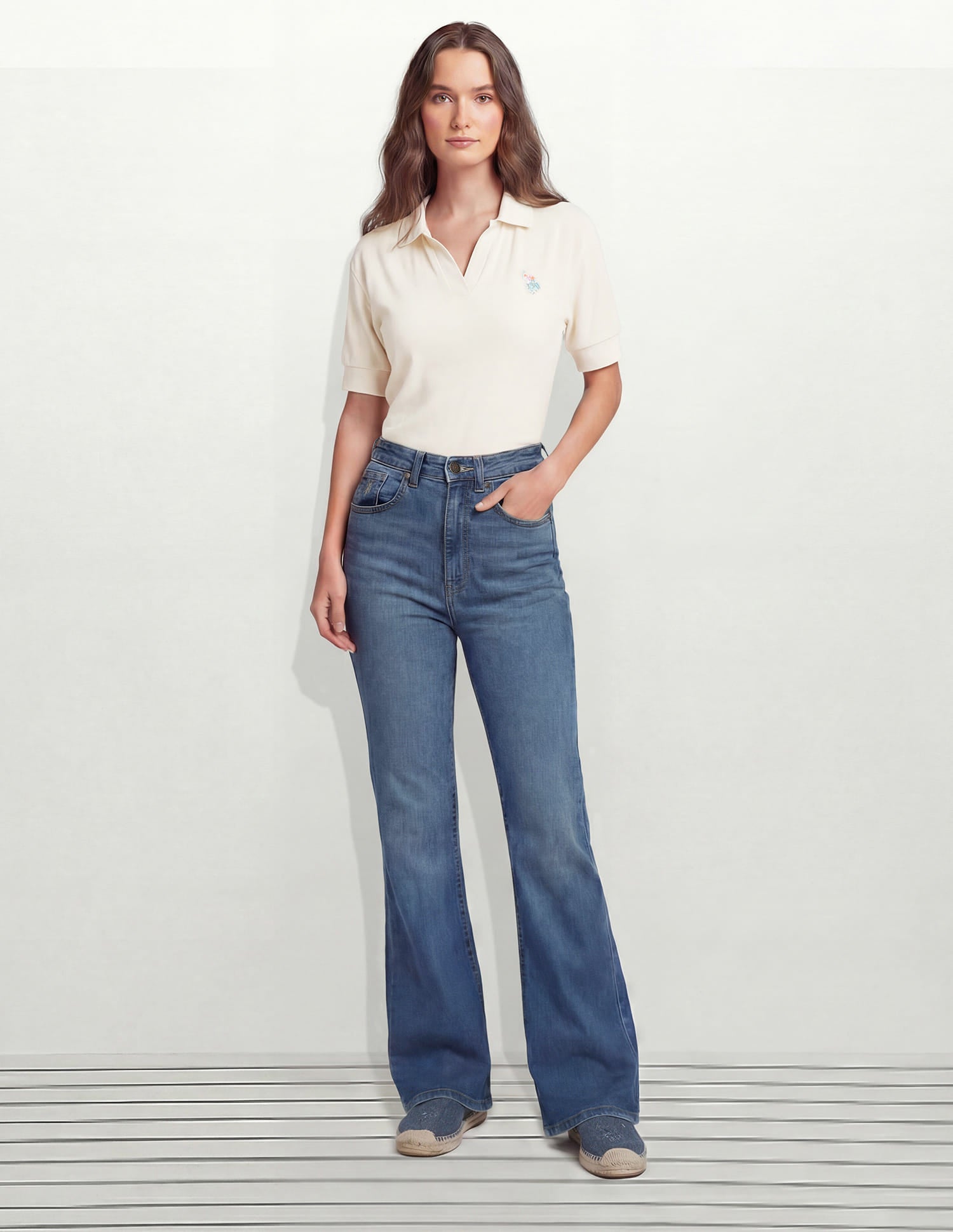 High Rise Bootcut Jeans