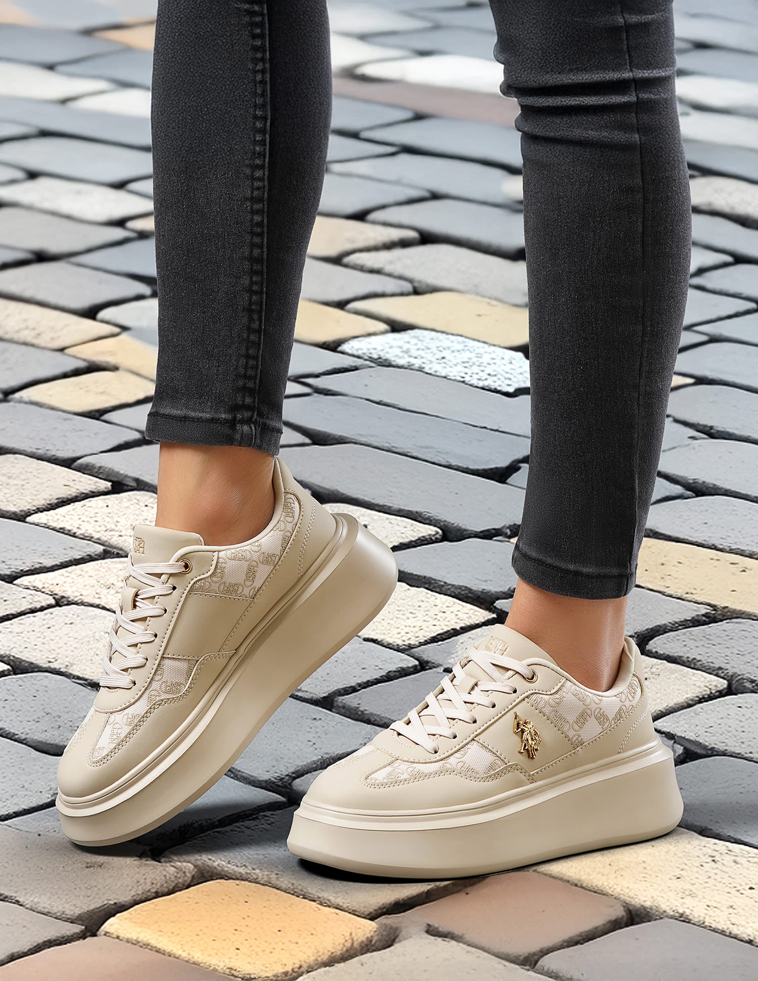 Women Round Toe Marlene 2.0 Sneakers Nude - U.S. Polo Assn. India | Large