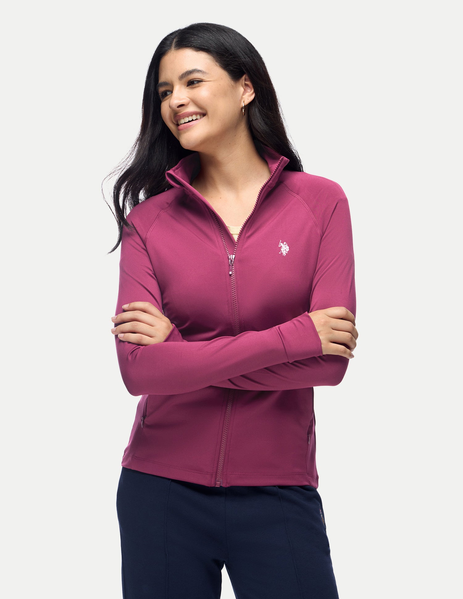 Snug Fit Performance Sports Jacket Wine - U.S. Polo Assn. India | Large