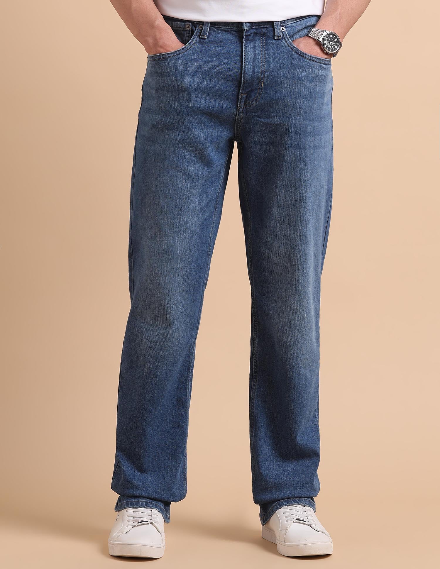 Shawn Relaxed Fit Blue Jeans