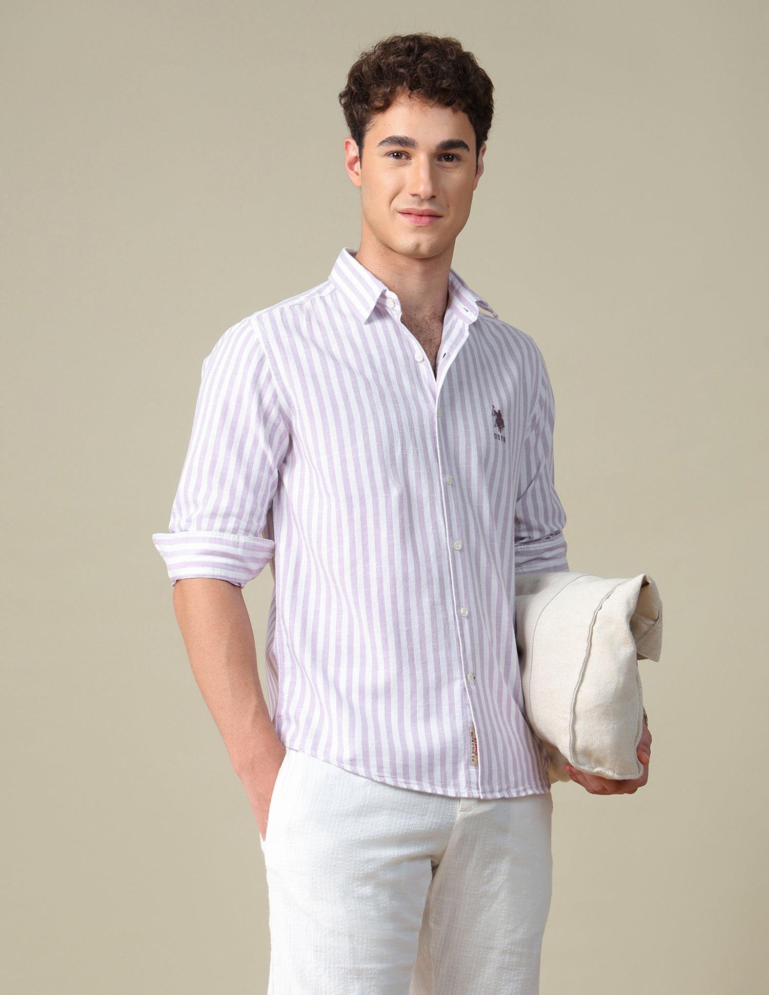 Vertical Striped Regular Fit Shirt