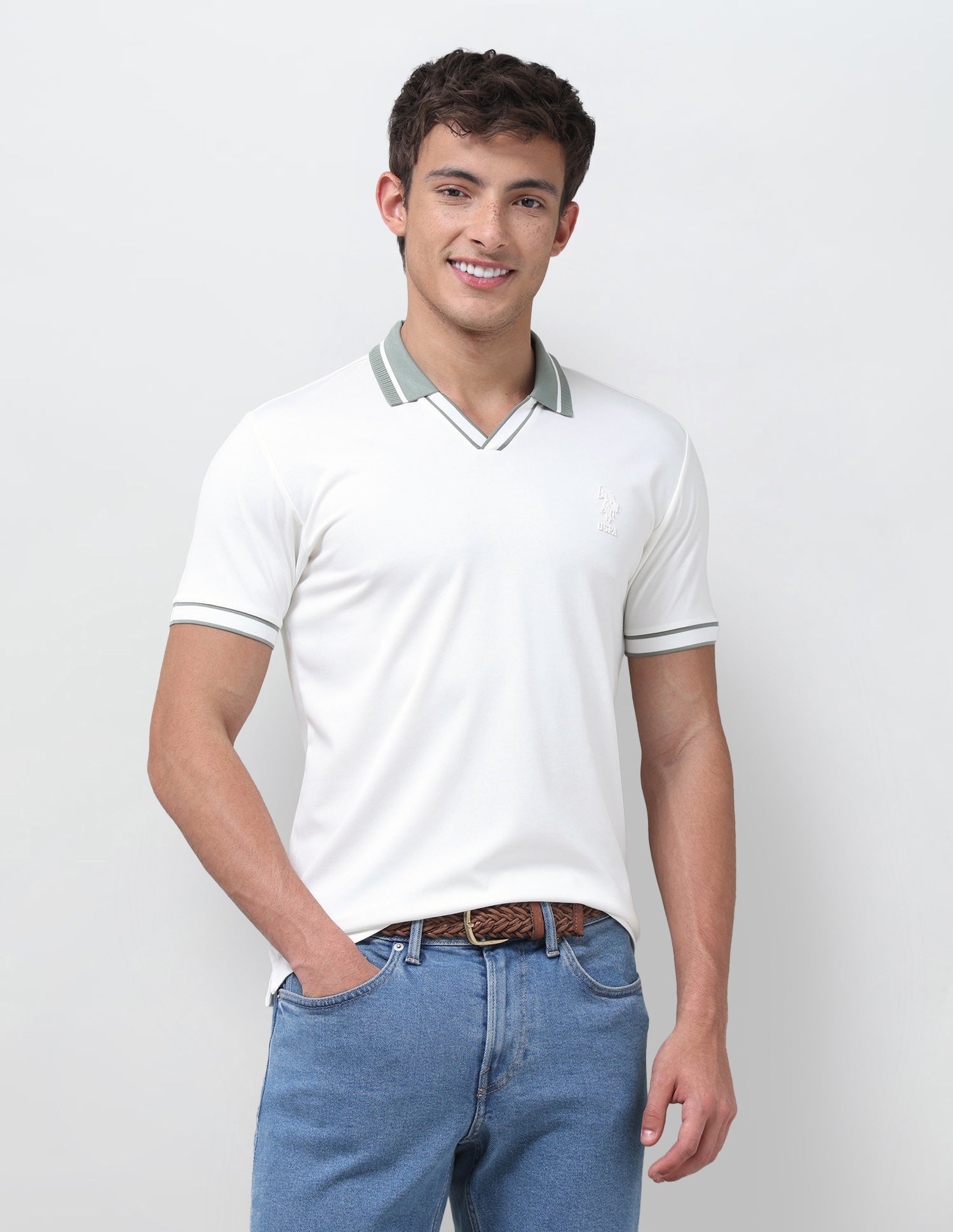 Solid Slim Fit Polo Shirt