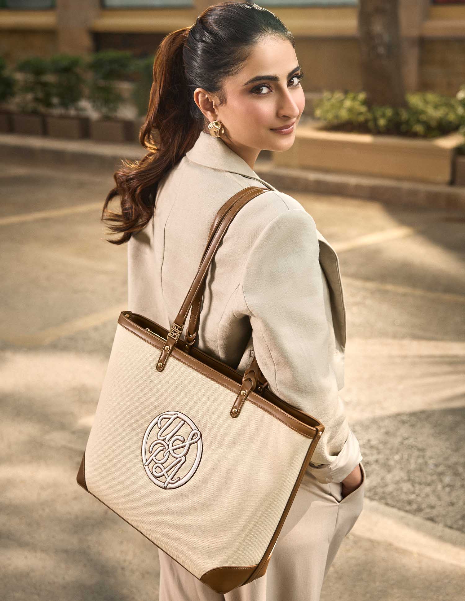 Ava Monogram Tote Bag