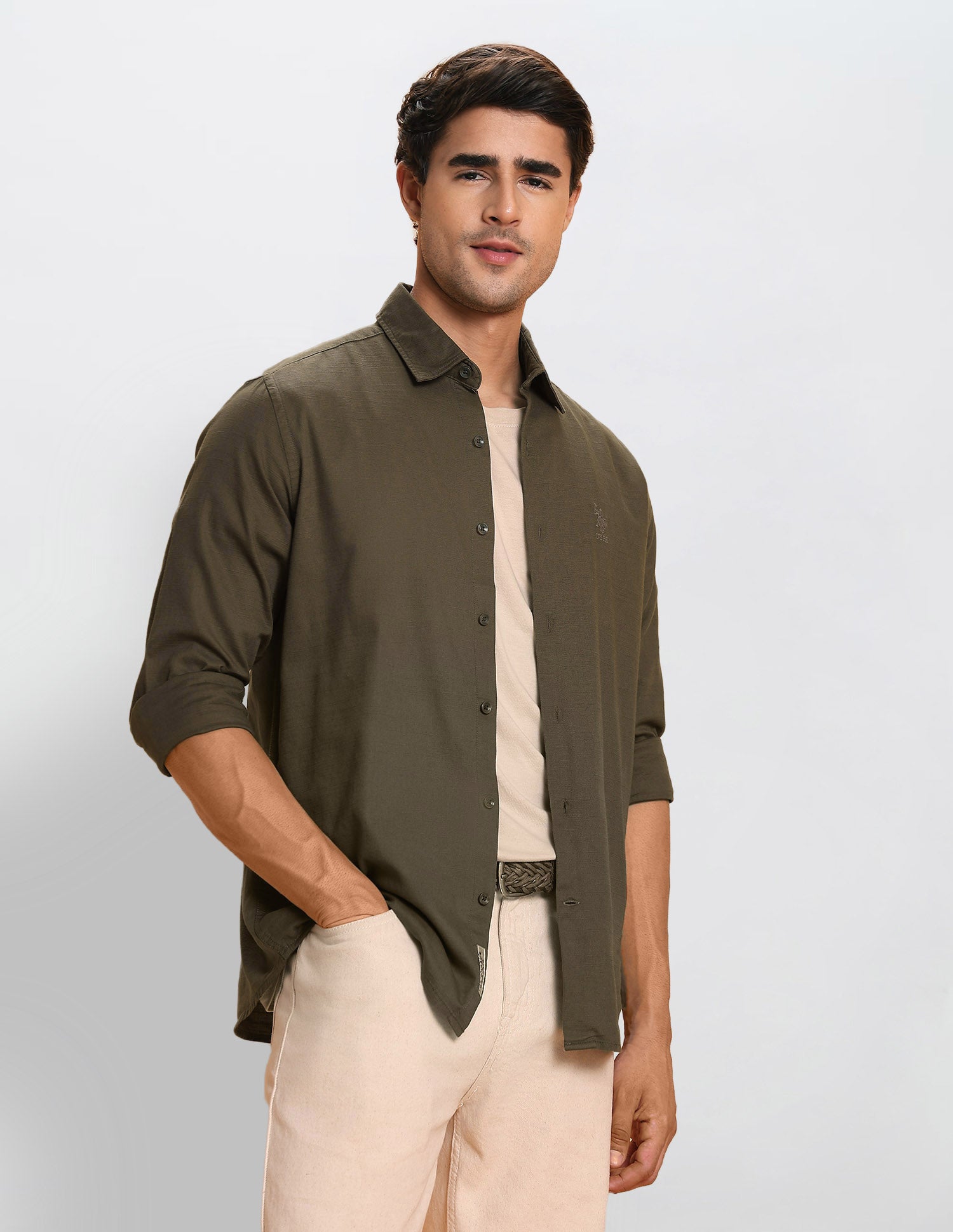 Slim Fit Pure Cotton Shirt
