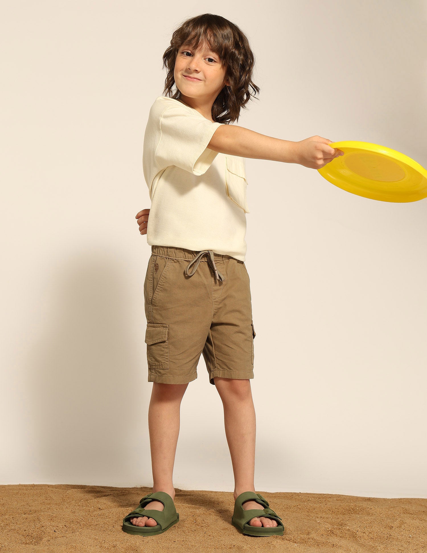 Boys Twill Cargo Shorts