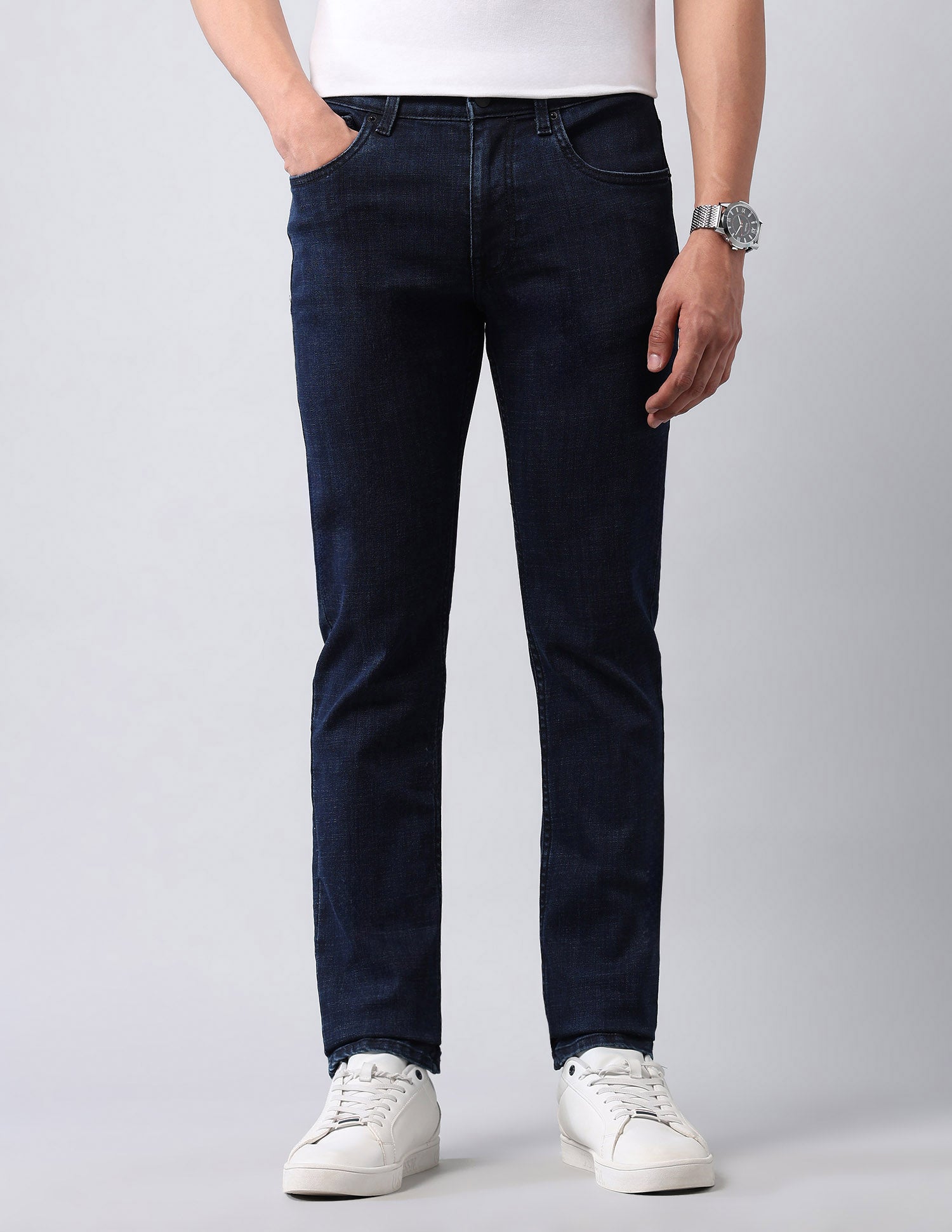 Brandon Slim Tapered Fit Blue Jeans