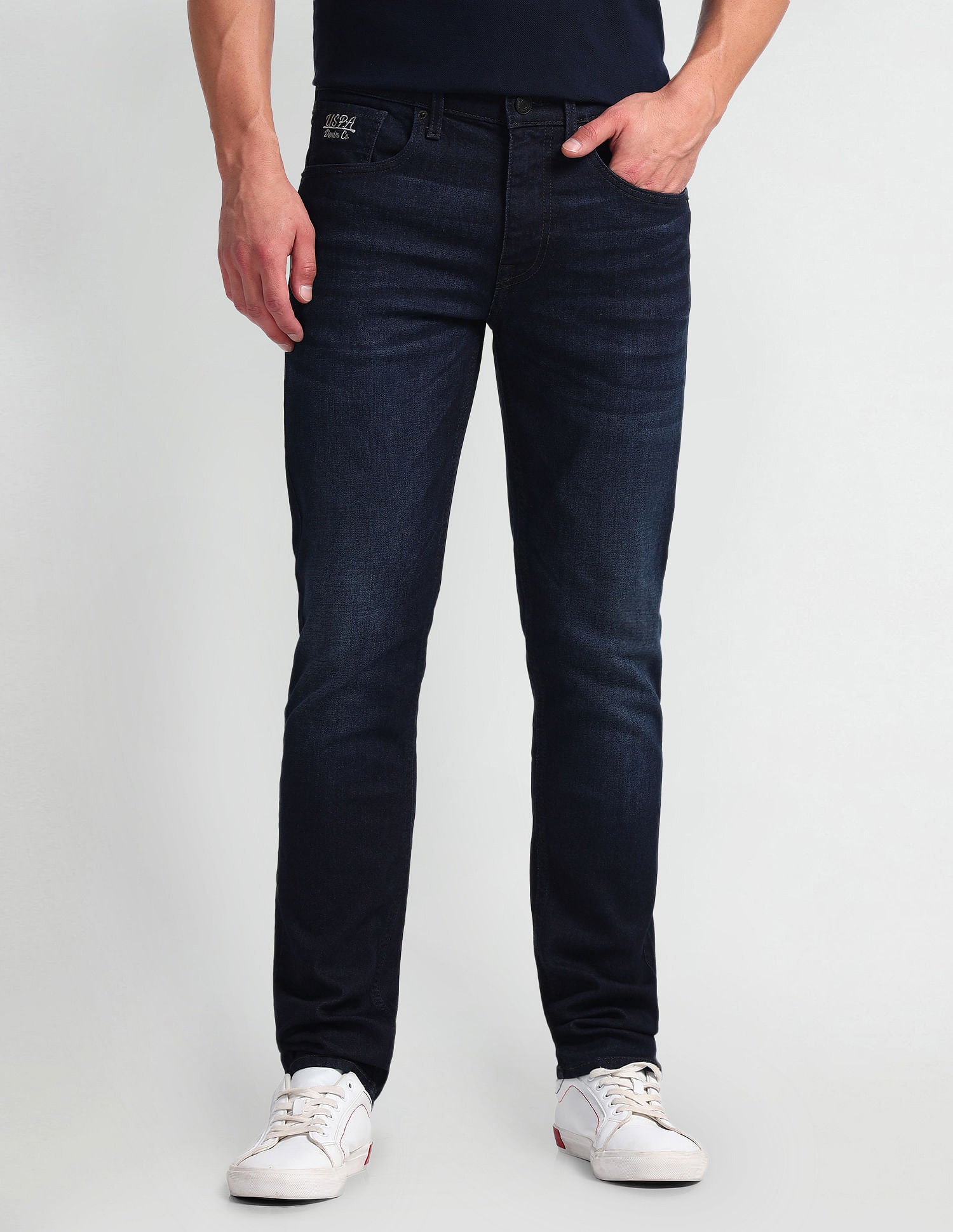 Regallo Skinny Fit Blue Jeans Blue - U.S. Polo Assn. India | Large