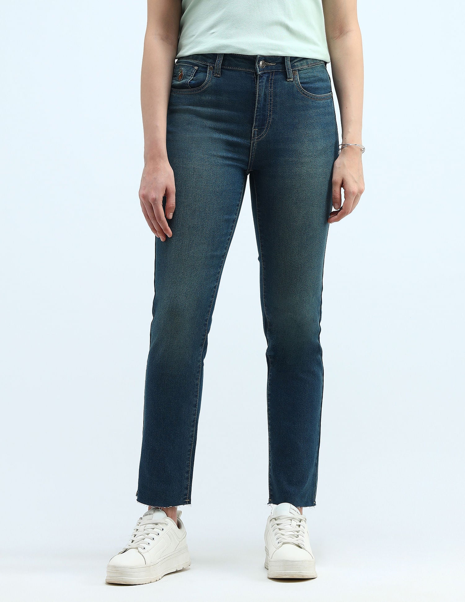 Mid Rise Slim Fit Jeans