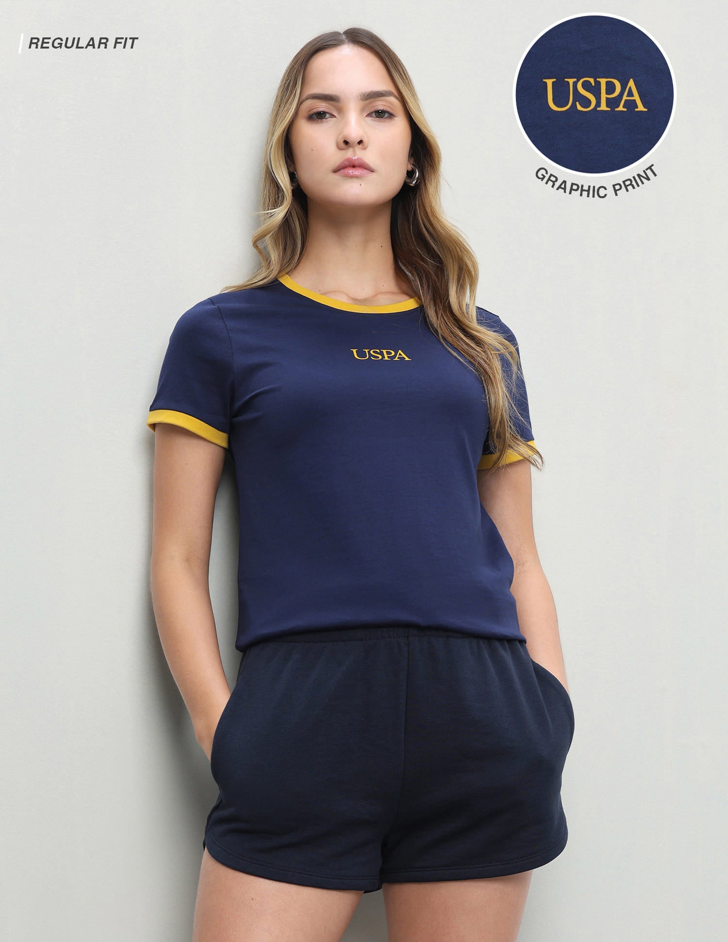 Brand Printed Regular Fit T-Shirt
