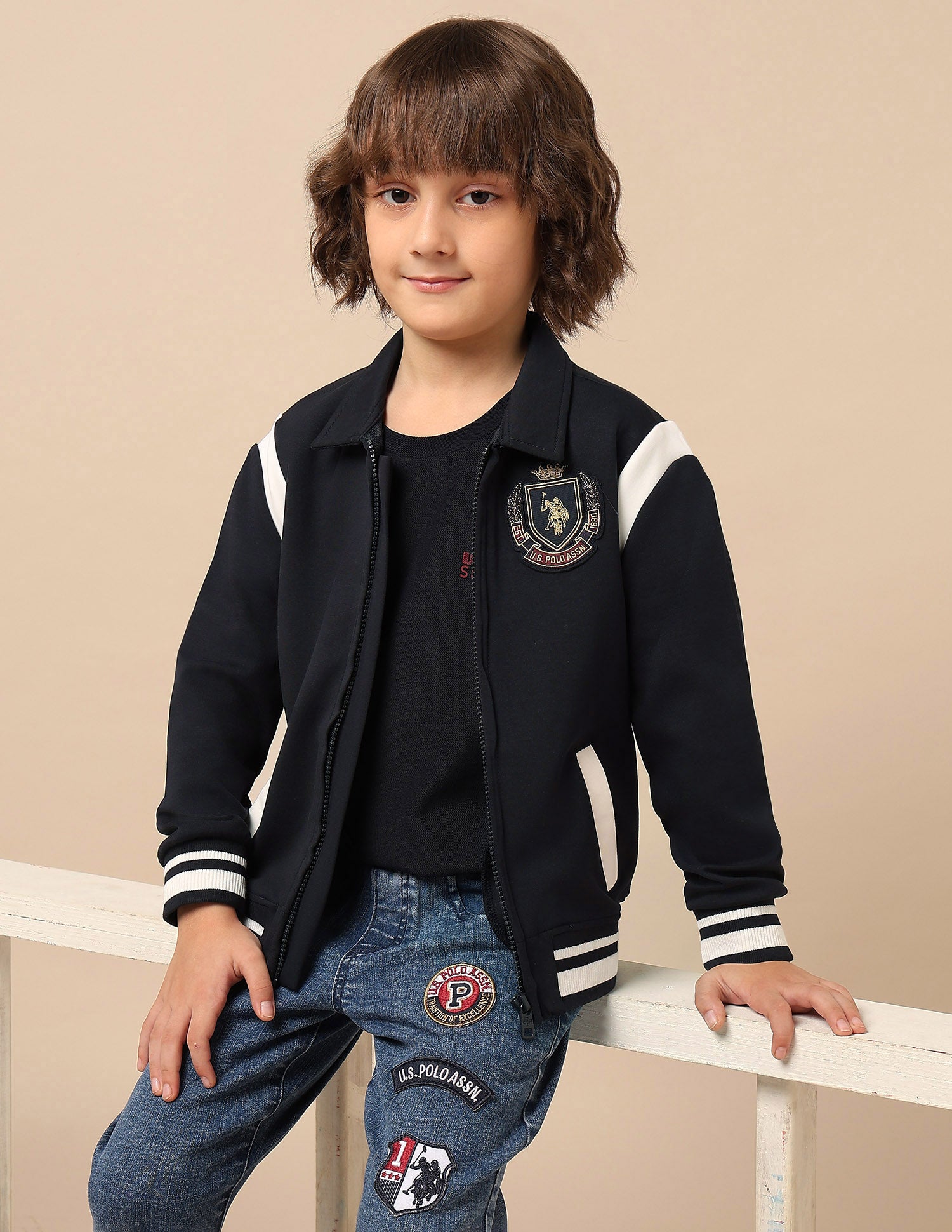 Boys Solid Regular Fit Sweatshirt