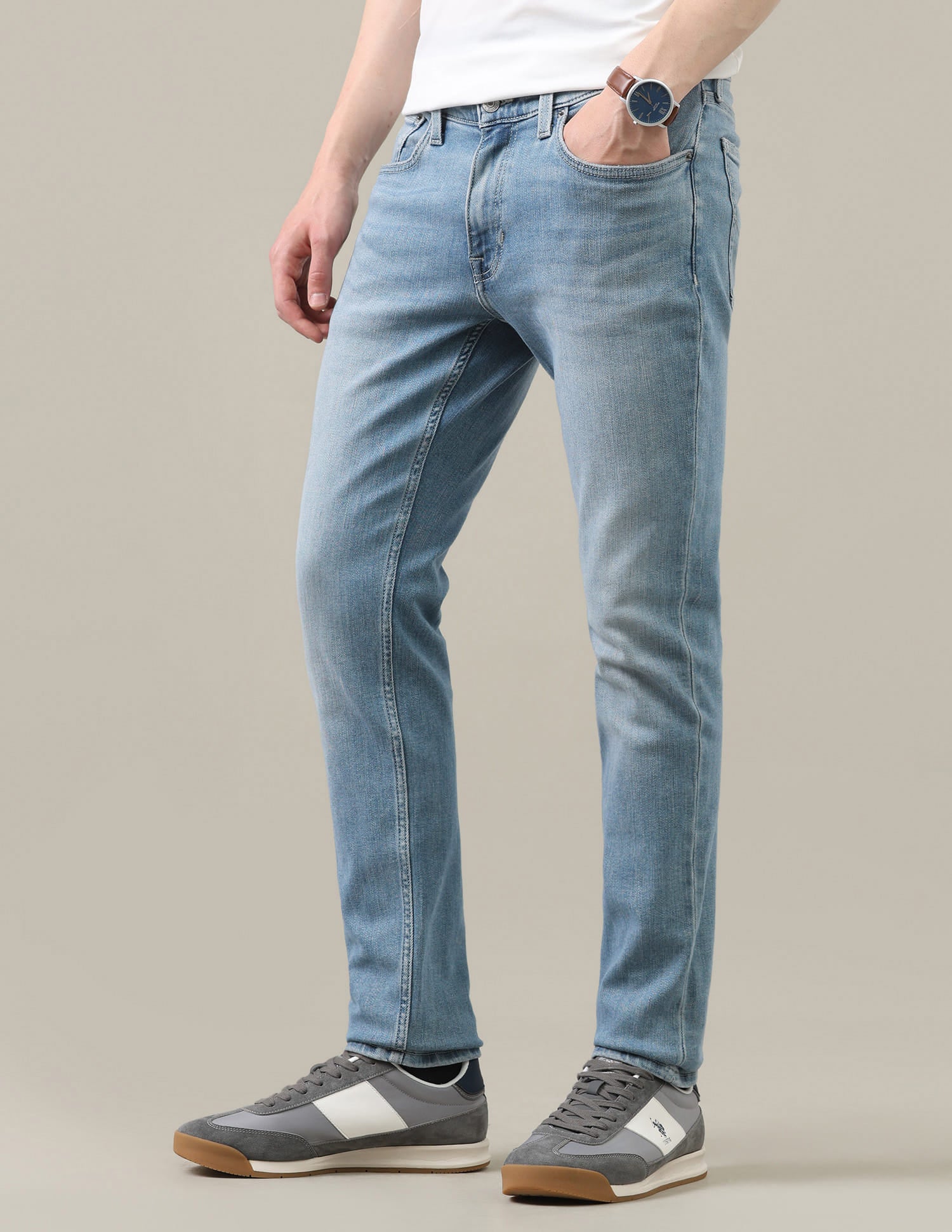 Brandon Slim-Tapered Fit Blue Jeans Blue - U.S. Polo Assn. India | Large