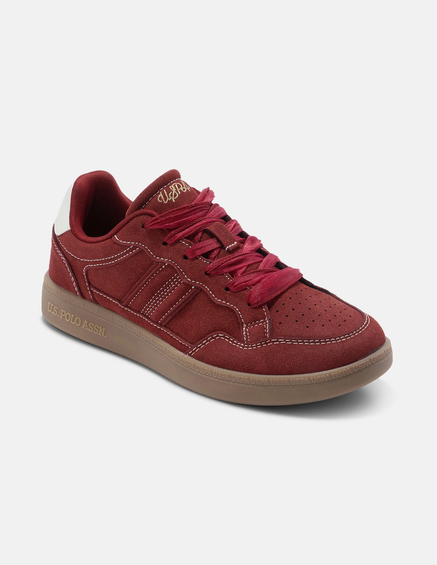 Ziana Round Toe Sneakers Burgundy - U.S. Polo Assn. India | Large