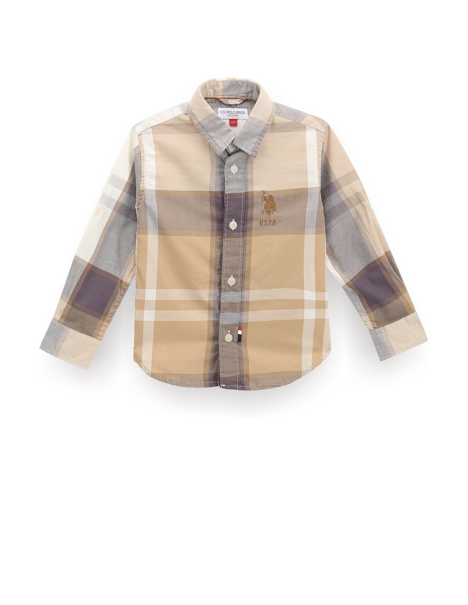 Boys Plaid Check Shirt