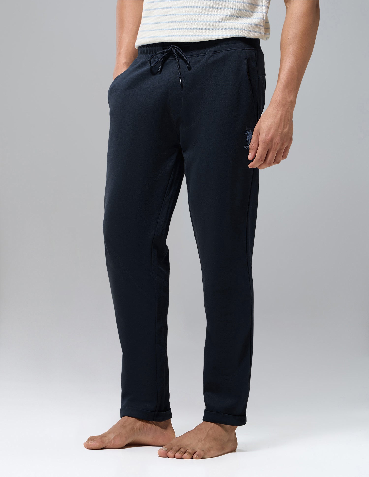 Terry Cotton Heavyweight OR012 Track Pants Navy - U.S. Polo Assn. India | Large