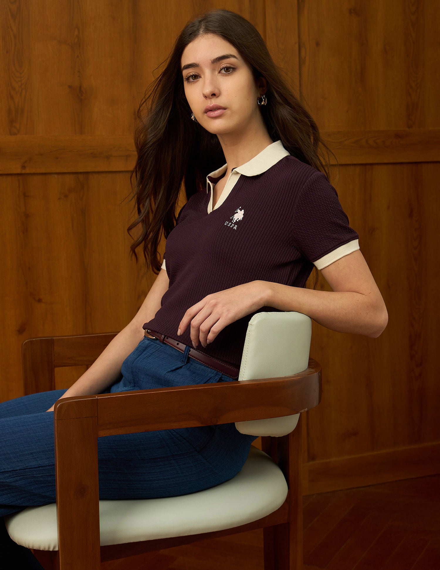 Textured Regular Fit Top