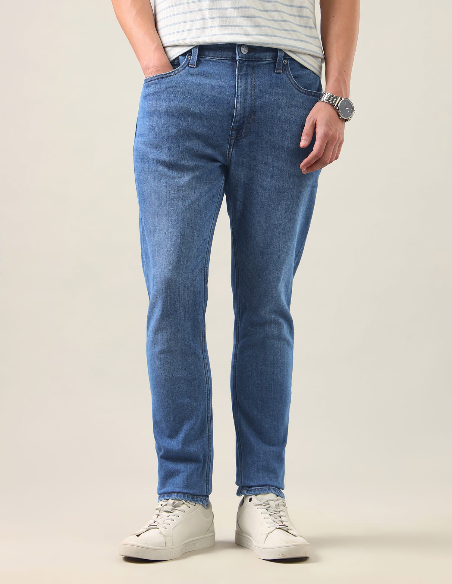 Brandon Slim-Tapered Fit Blue Jeans Blue - U.S. Polo Assn. India | Large