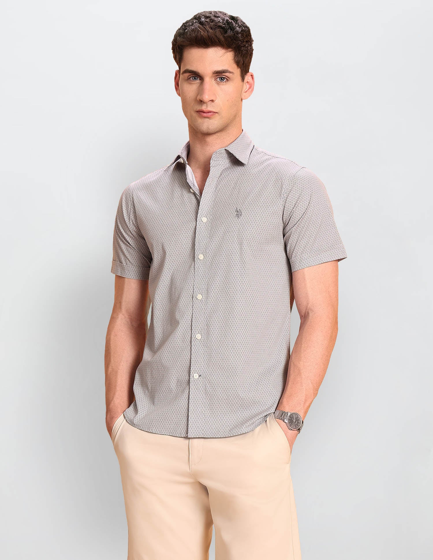 Floral Printed Tailored Fit Shirt