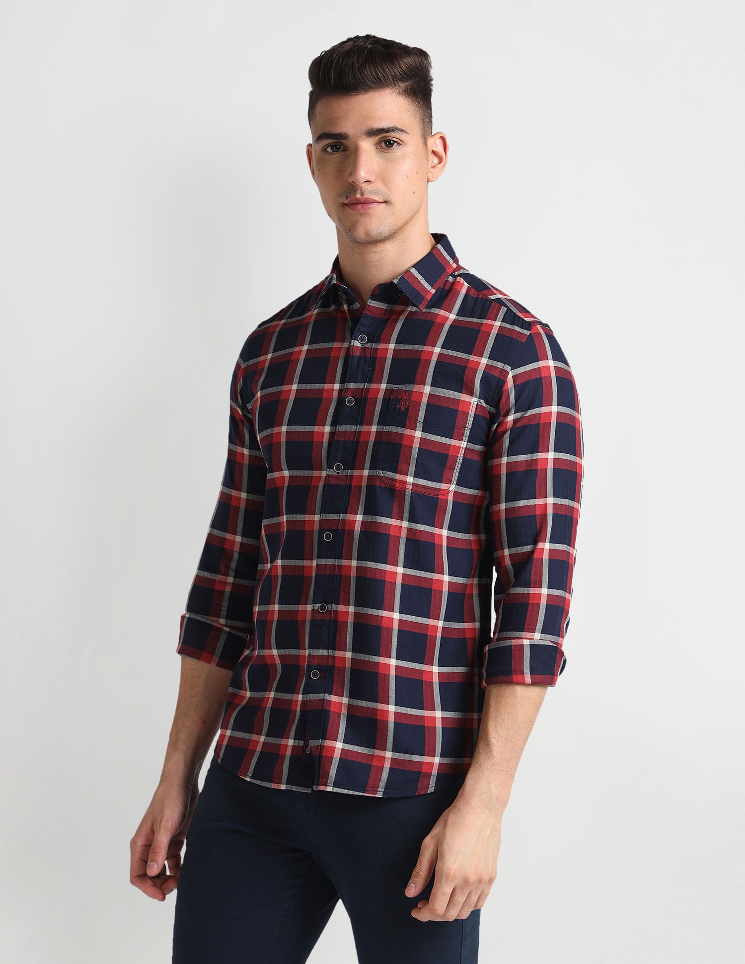 Tartan Check Herringbone Shirt