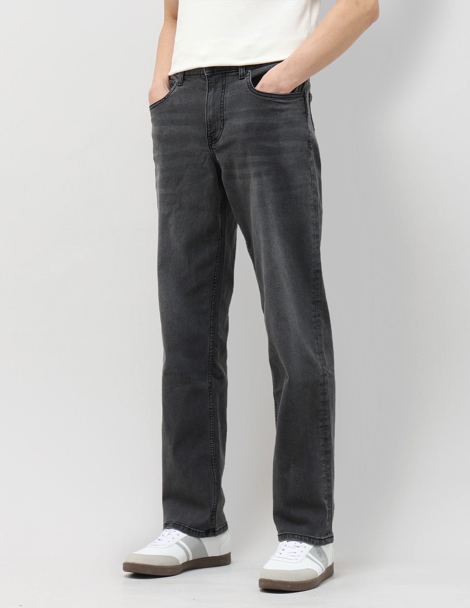 Shawn Relaxed Fit Black Jeans Black - U.S. Polo Assn. India | Large