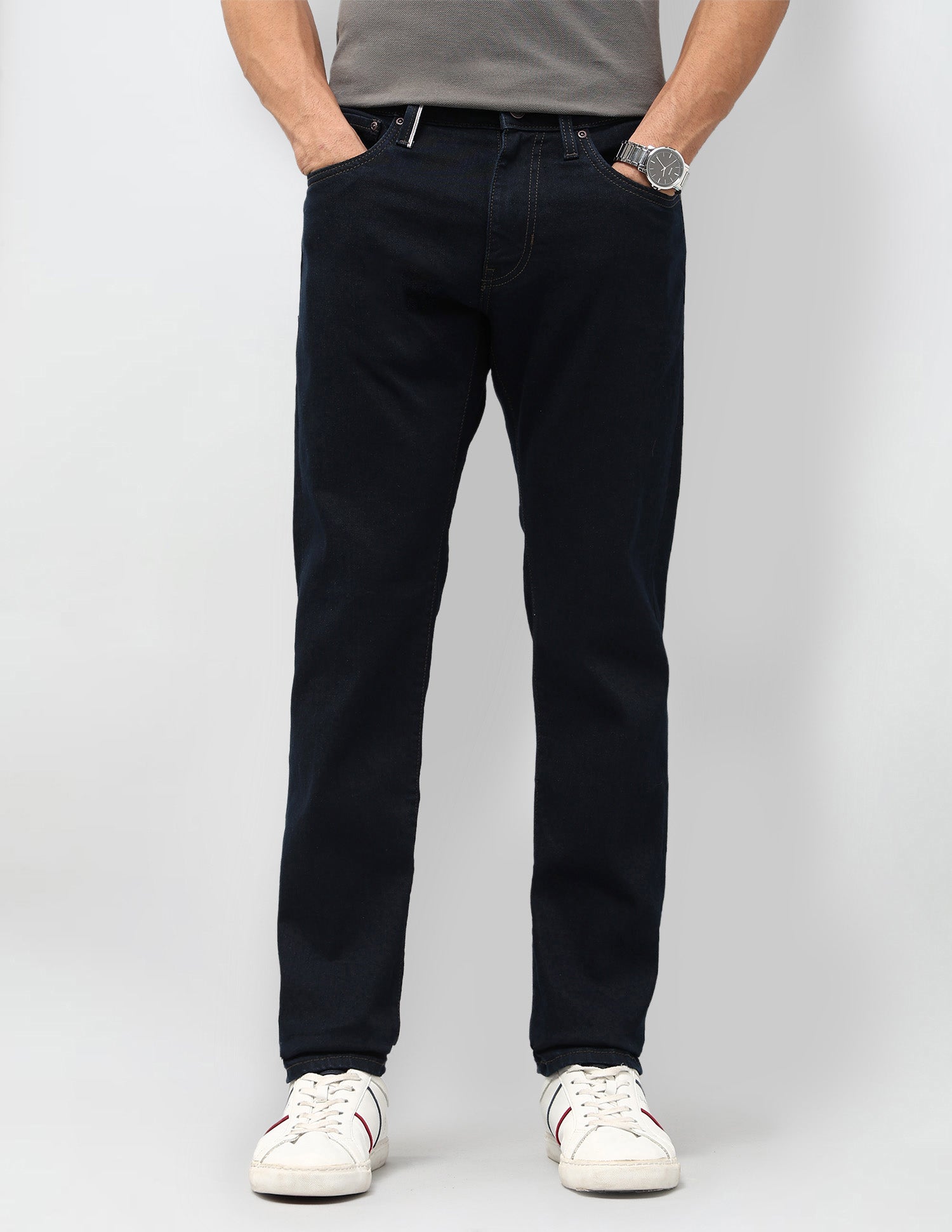 Brandon Slim Tapered Fit Blue Jeans