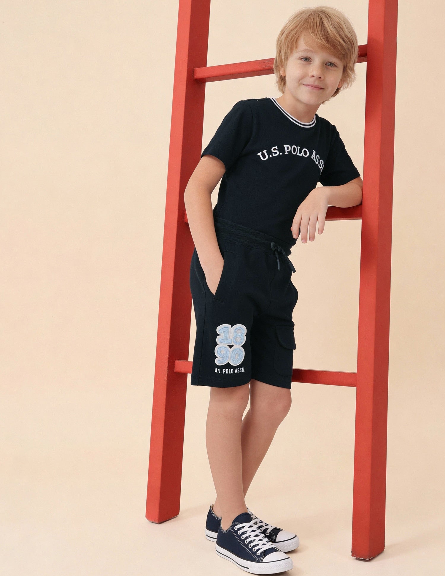 Brand Embroidered Regular Fit Shorts