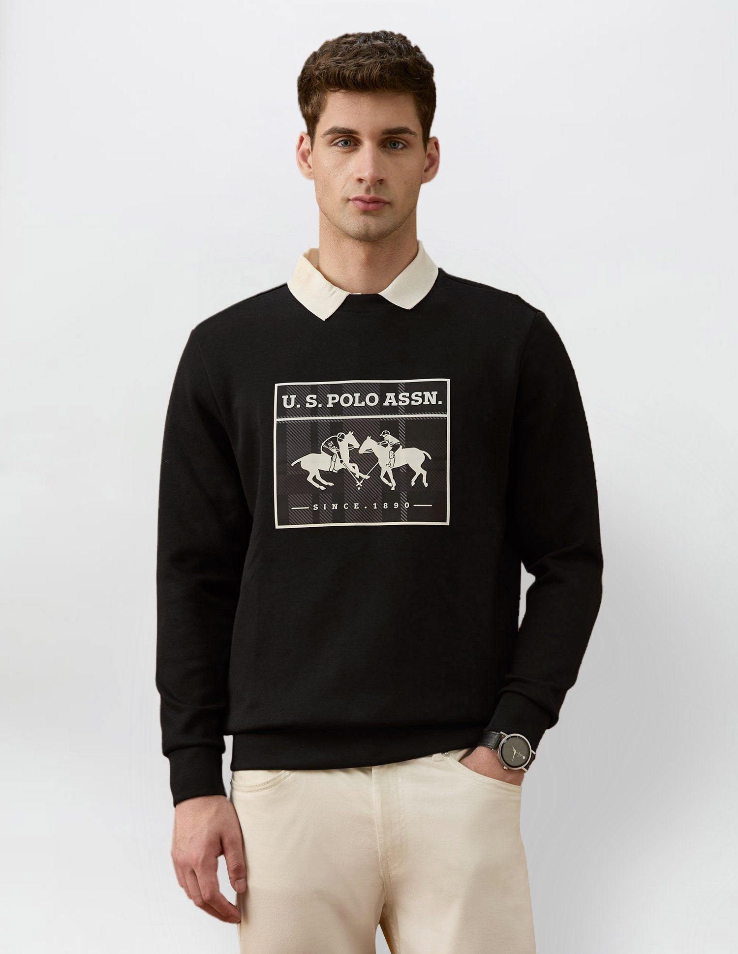 Graphic Brand Printed Equestrian Aisle Theater Sweatshirt
