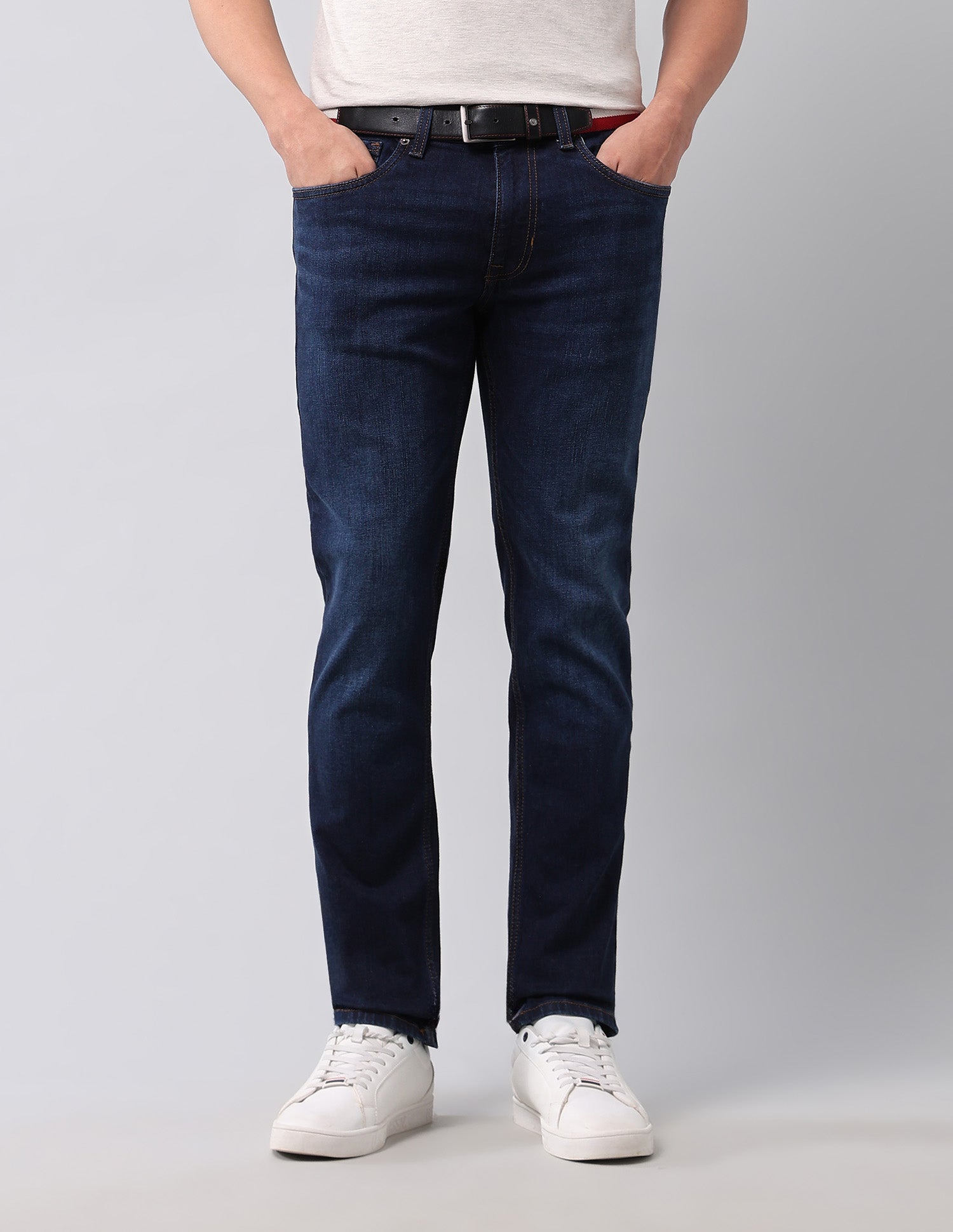 Brandon Slim Tapered Fit Blue Jeans