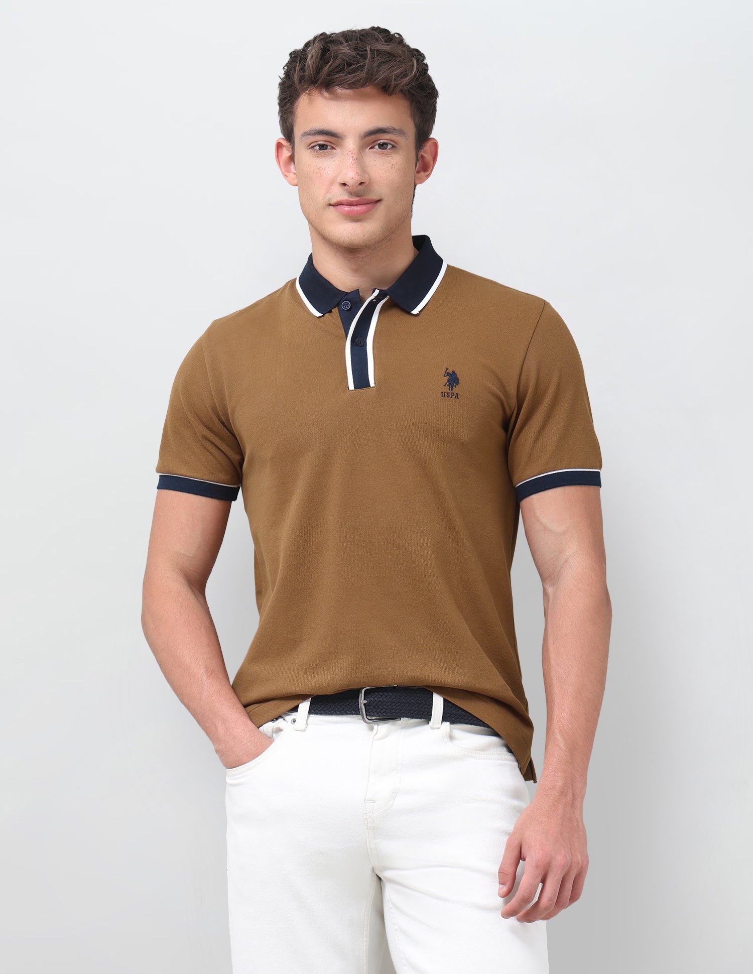 Solid Slim Fit Polo Shirt