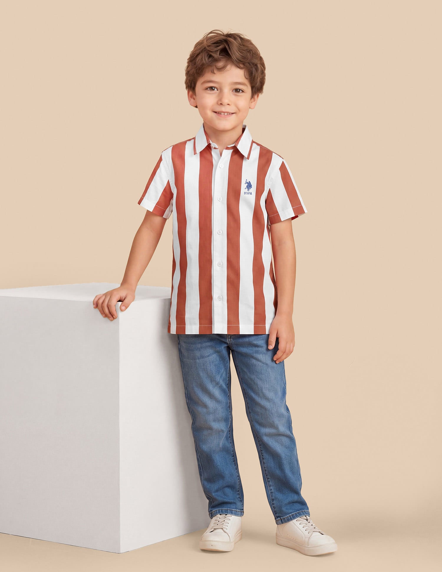Vertical Striped Regular Fit Shirt