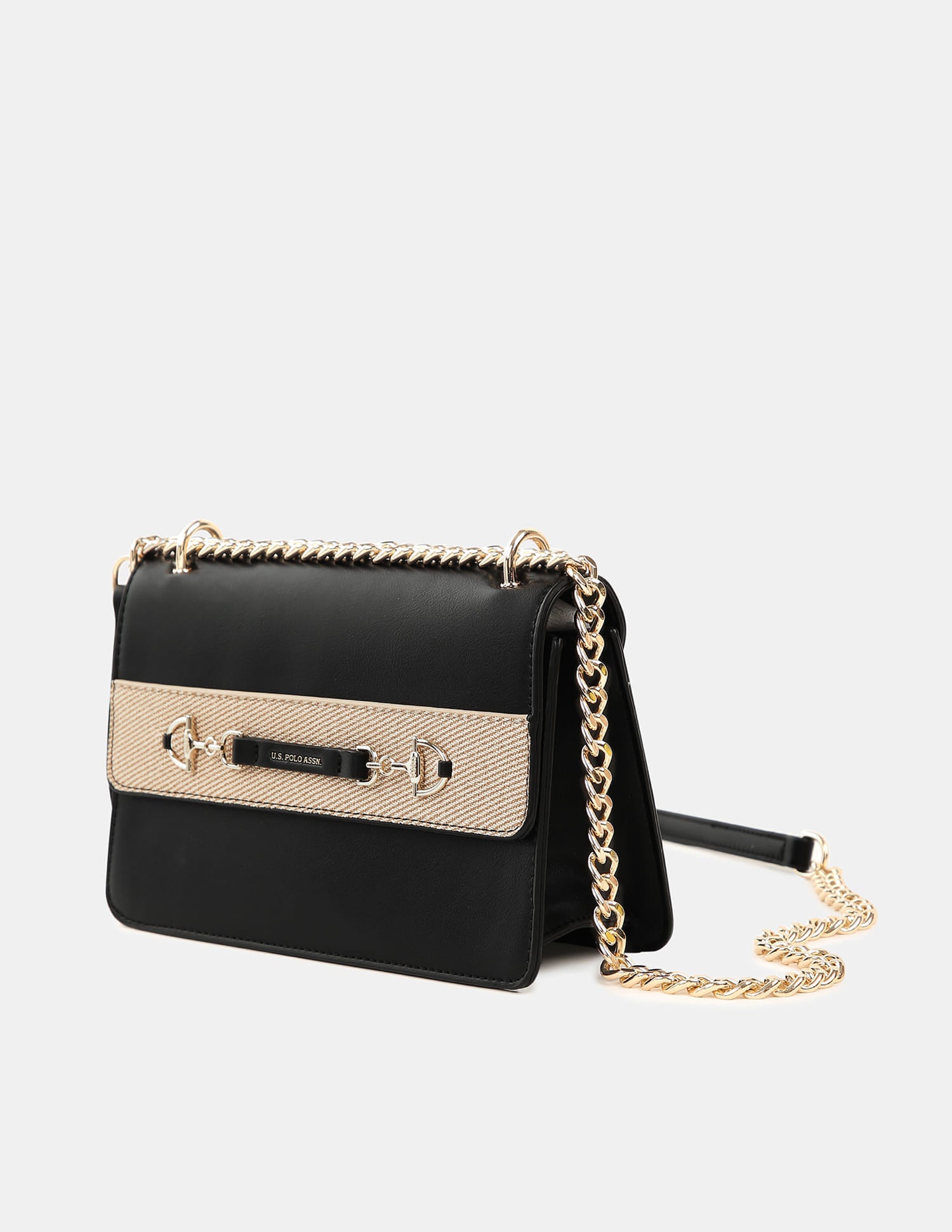 Anya 2.0 Colourblocked Crossbody Bag Black - U.S. Polo Assn. India | Large