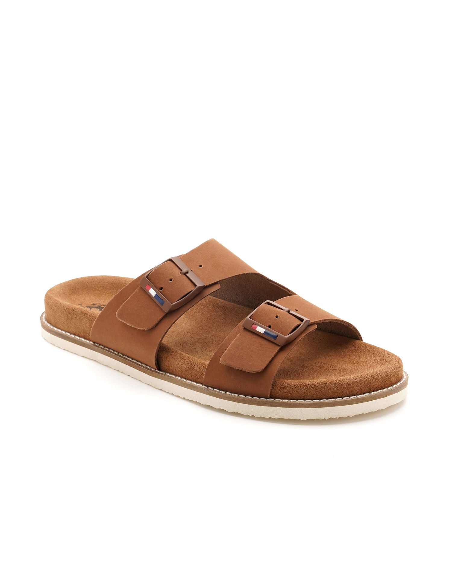 Men Mendy Flat Sandals Tan - U.S. Polo Assn. India | Large