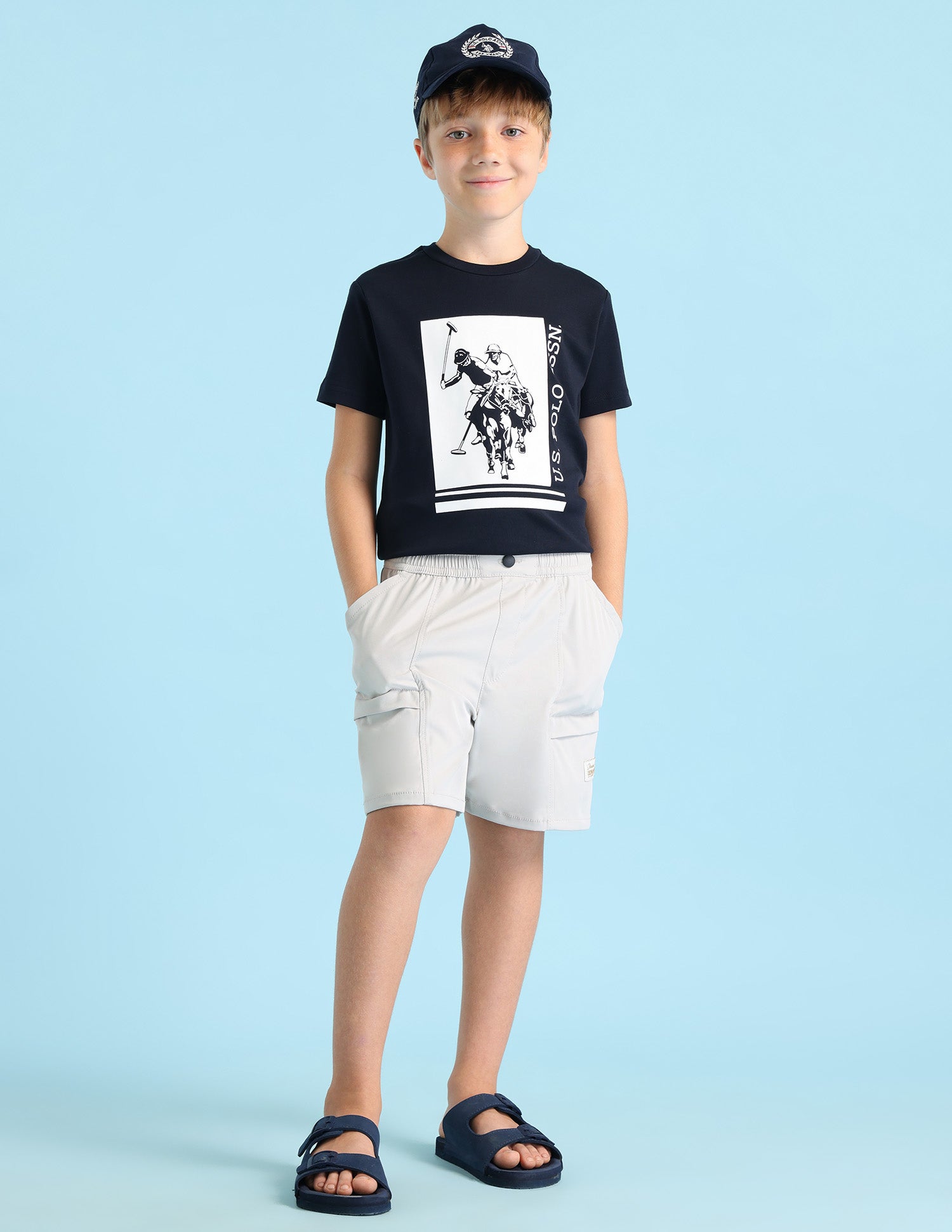 Boys Regular Fit Cargo Shorts