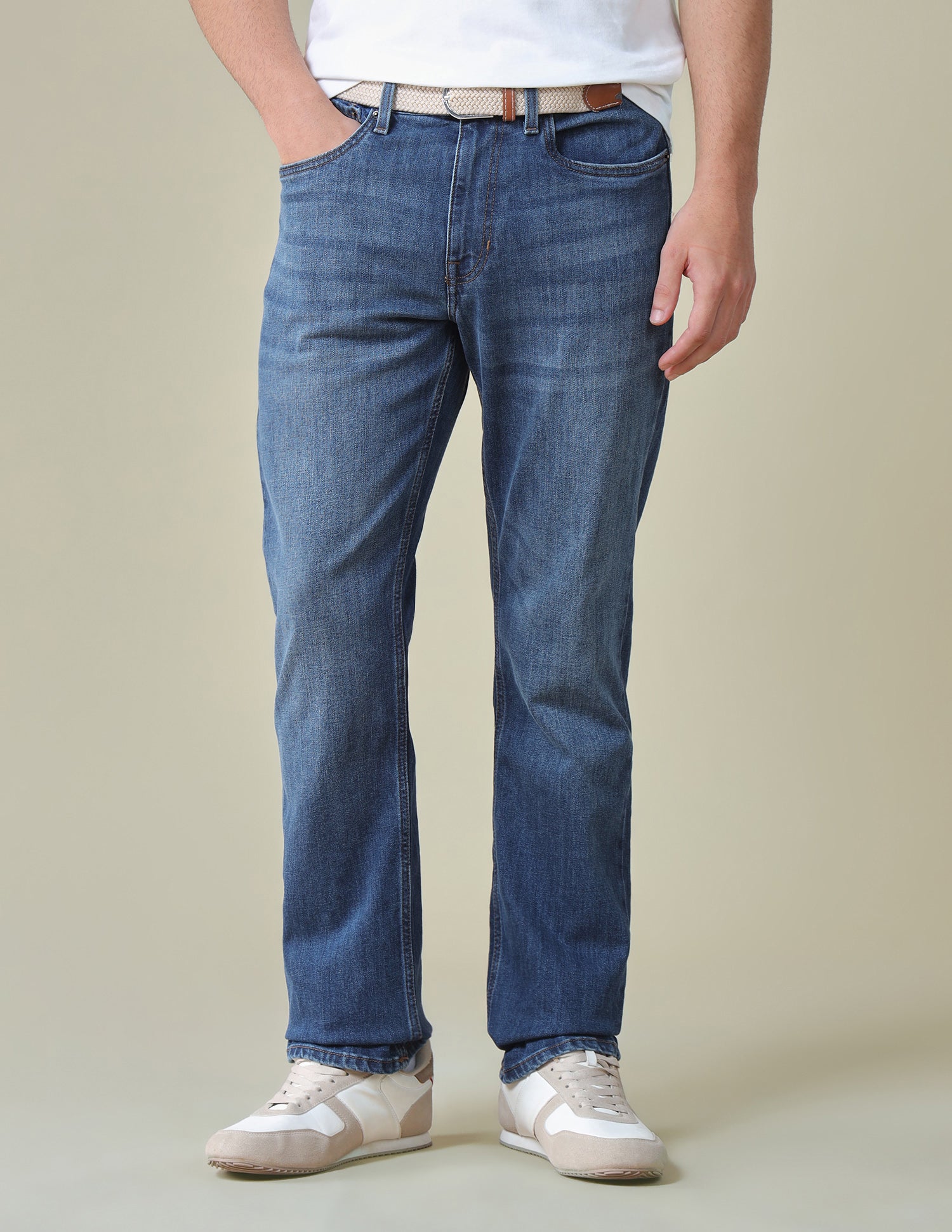 Harold Slim Straight Fit Blue Jeans