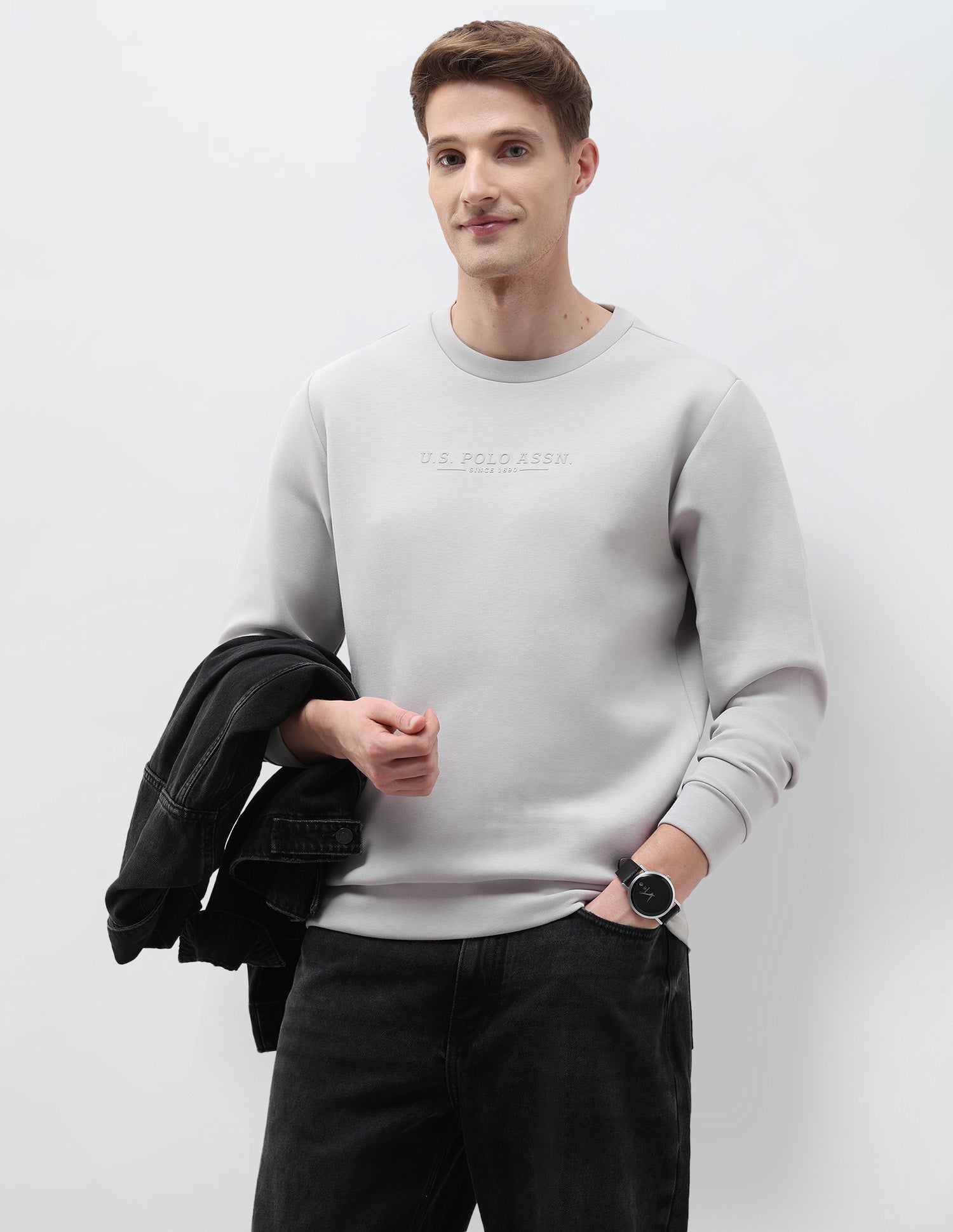 Solid Regular Fit Sweatshirt