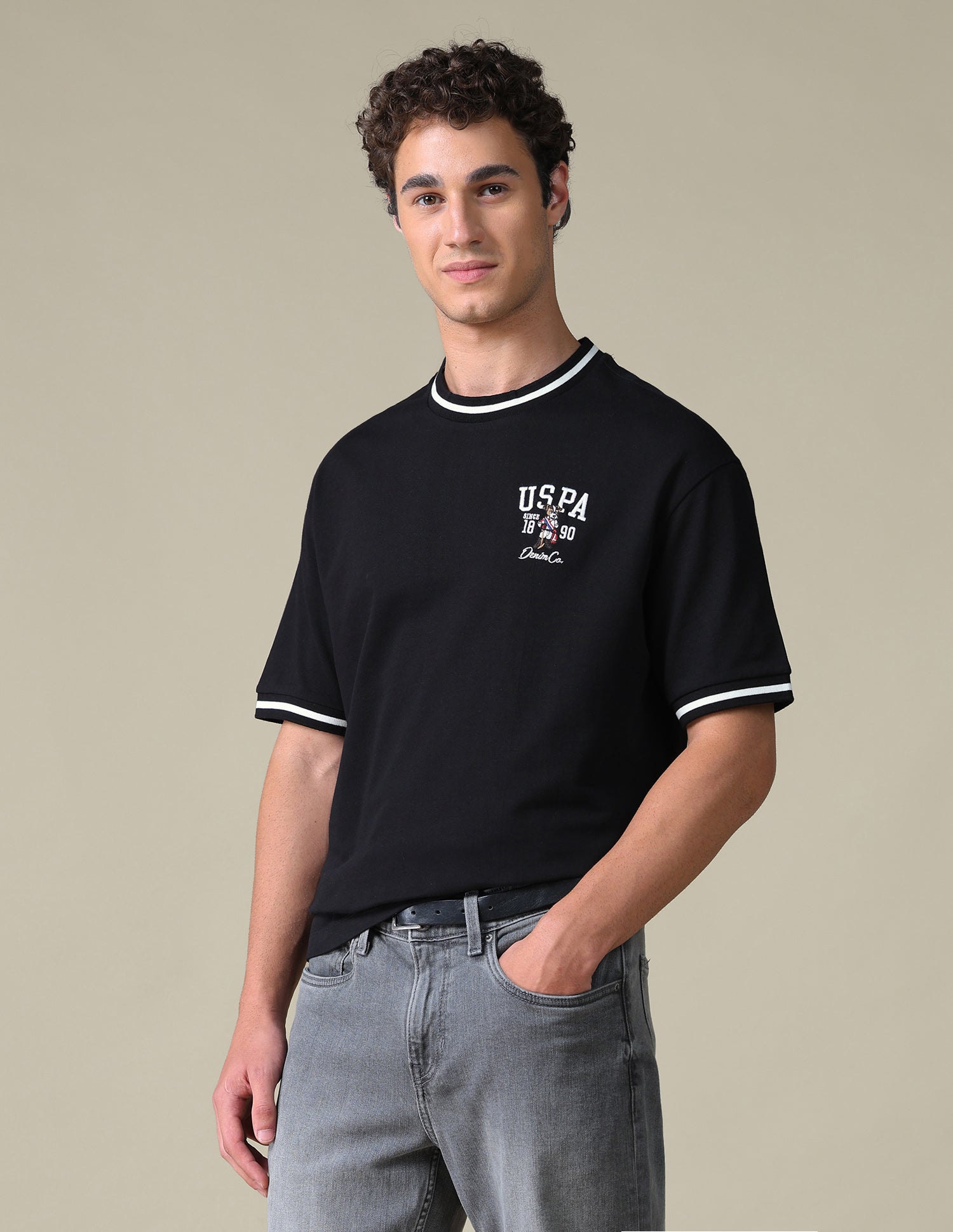 Relaxed Fit Solid T-Shirt