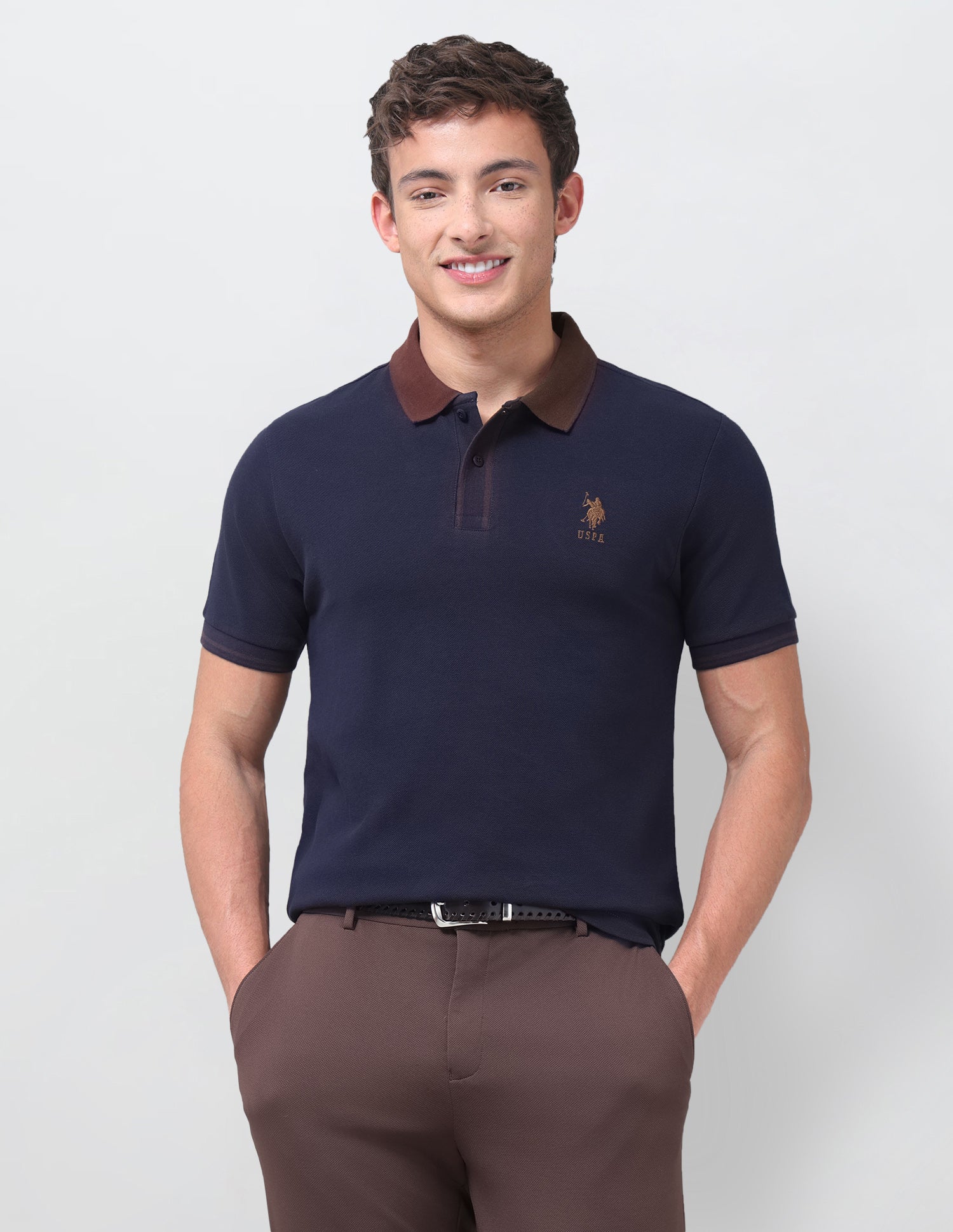 Solid Regular Fit Polo Shirt