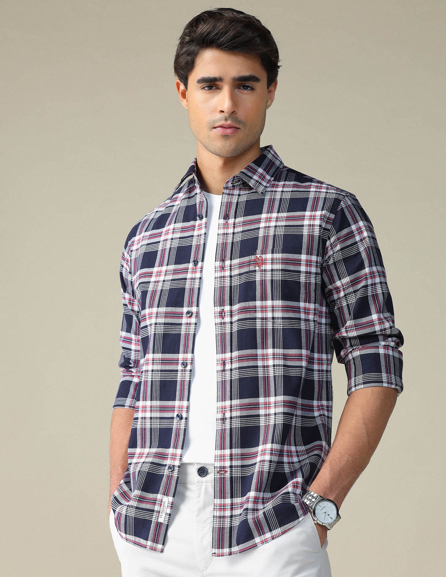 Pure Cotton Plaid Checked Shirt