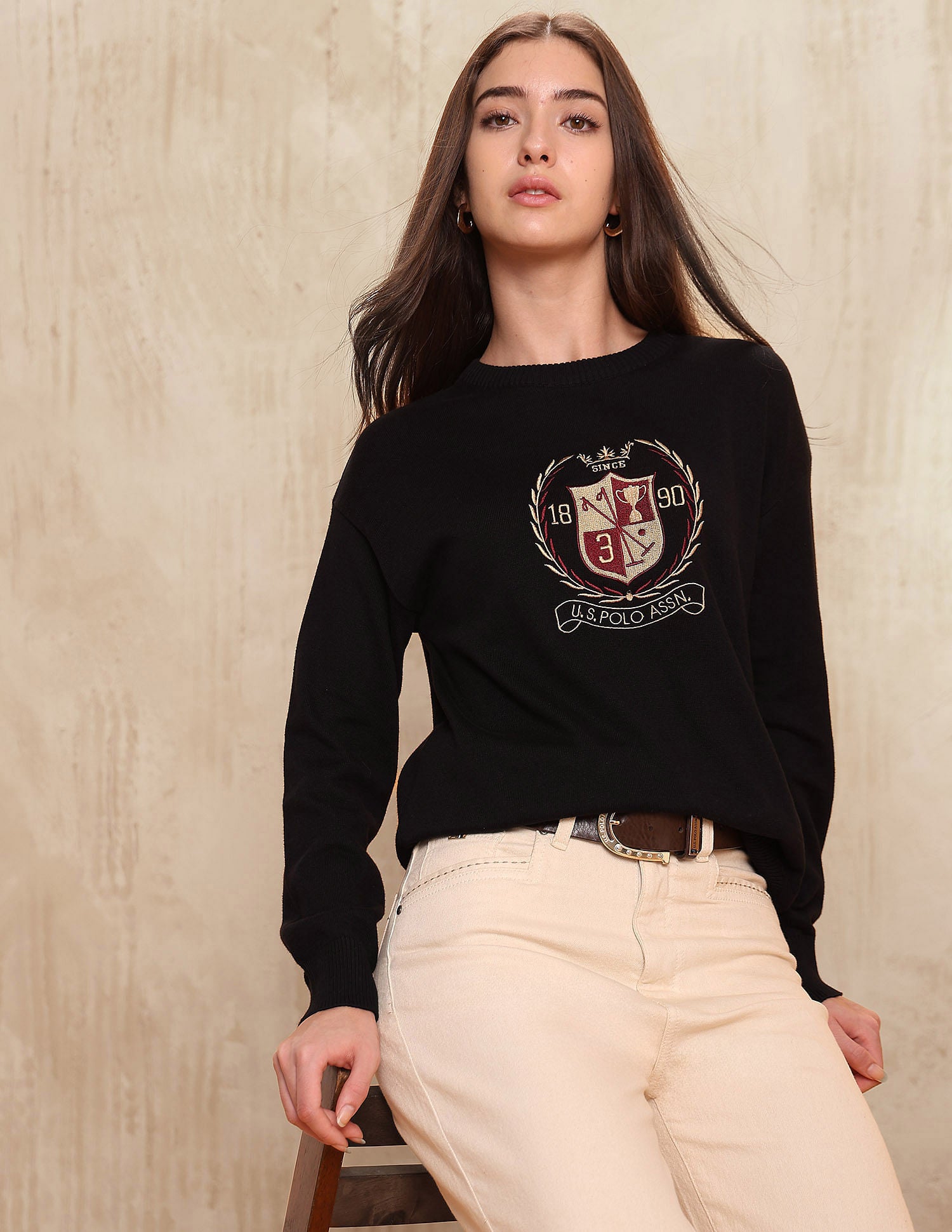 Drop Shoulder Relaxed Fit Sweater