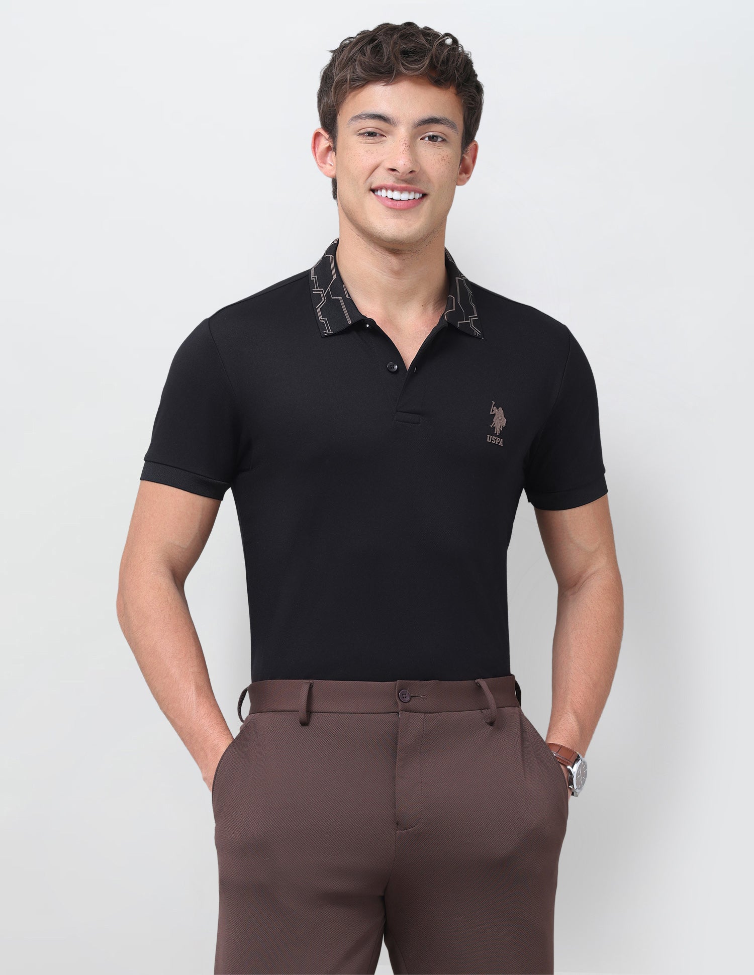 Solid Slim Fit Polo Shirt