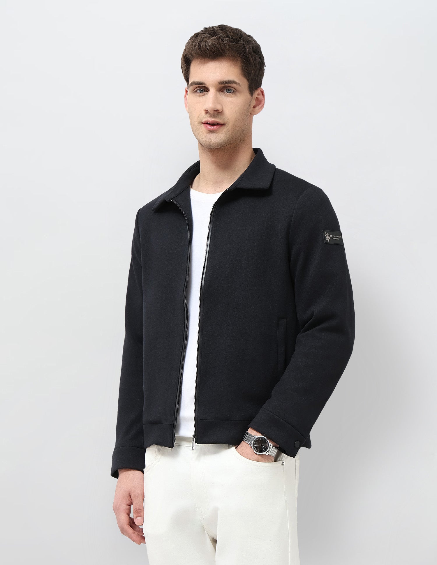 Solid Regular Fit Jacket