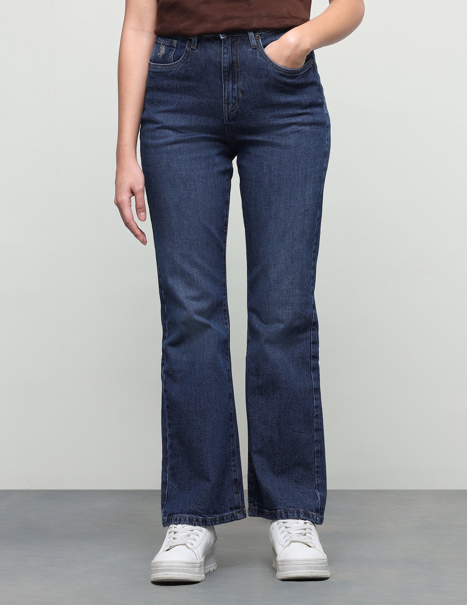 Bootcut Fit Blue Jeans Dark Blue - U.S. Polo Assn. India | Large