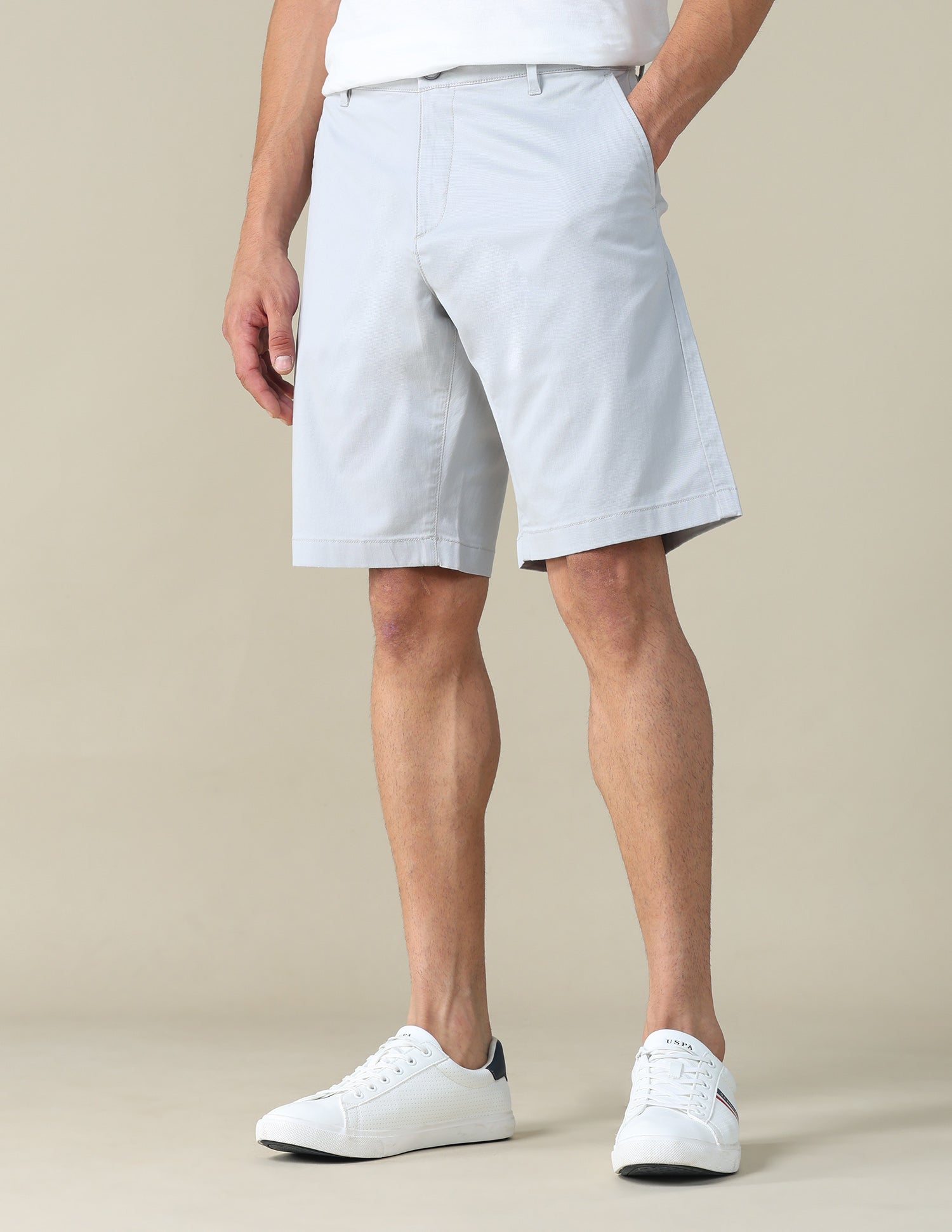 Solid Slim Fit Shorts